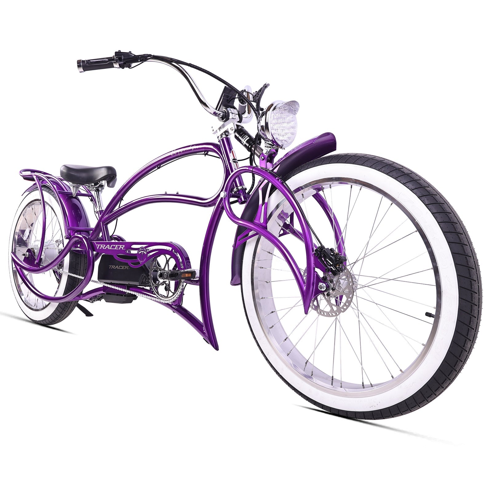 Tracer Beyond Pro 800W 26" Classic Stretch Chopper EBike Tracer Bikes