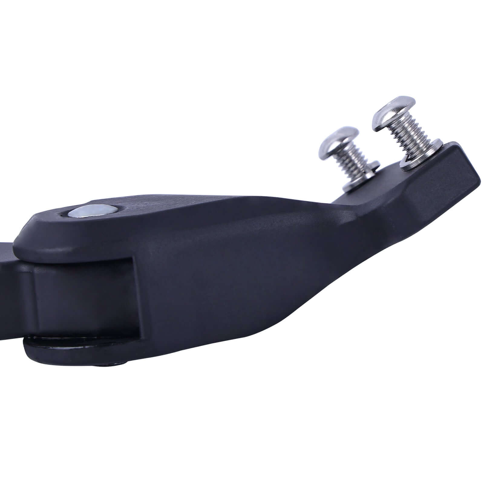 HRA-01B durable bicycle kickstand close-up showing attachment screws and sturdy design, ideal for enhanced bike stability.
