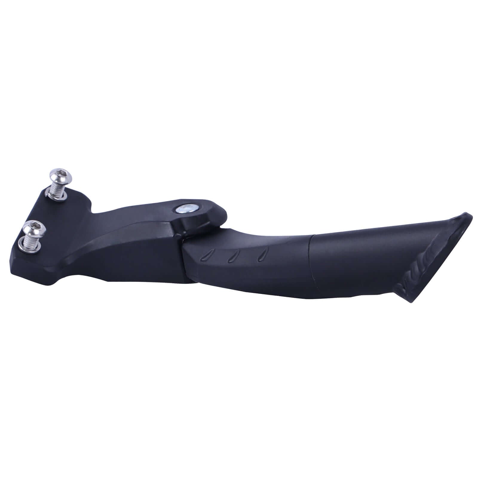 HRA-01B durable black bicycle kickstand with a sturdy design for stability and support. Perfect for everyday cycling needs.