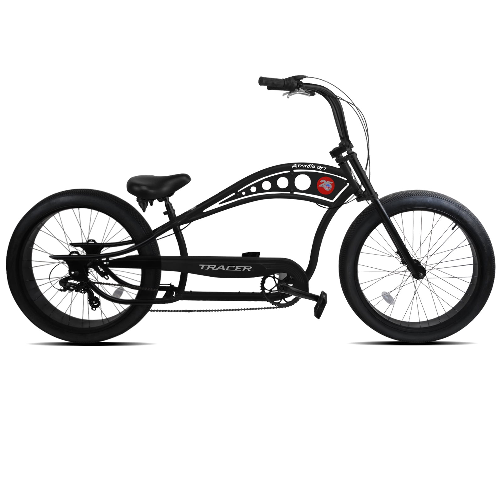 Tracer Arcadia GT7 26” Chopper Cruiser Stretch Bike 7 Speed