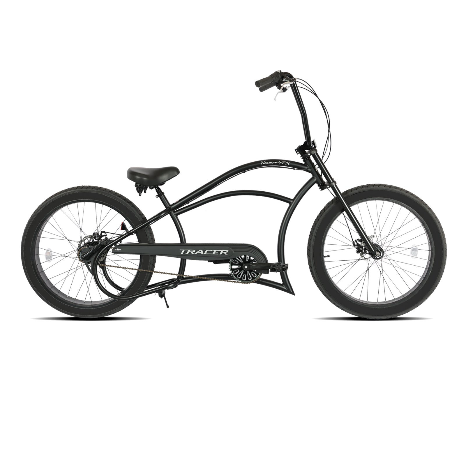 Tracer Harman 3i 26'' Vintage Internal 3-Speed Chopper Stretch Fat Tire Bike