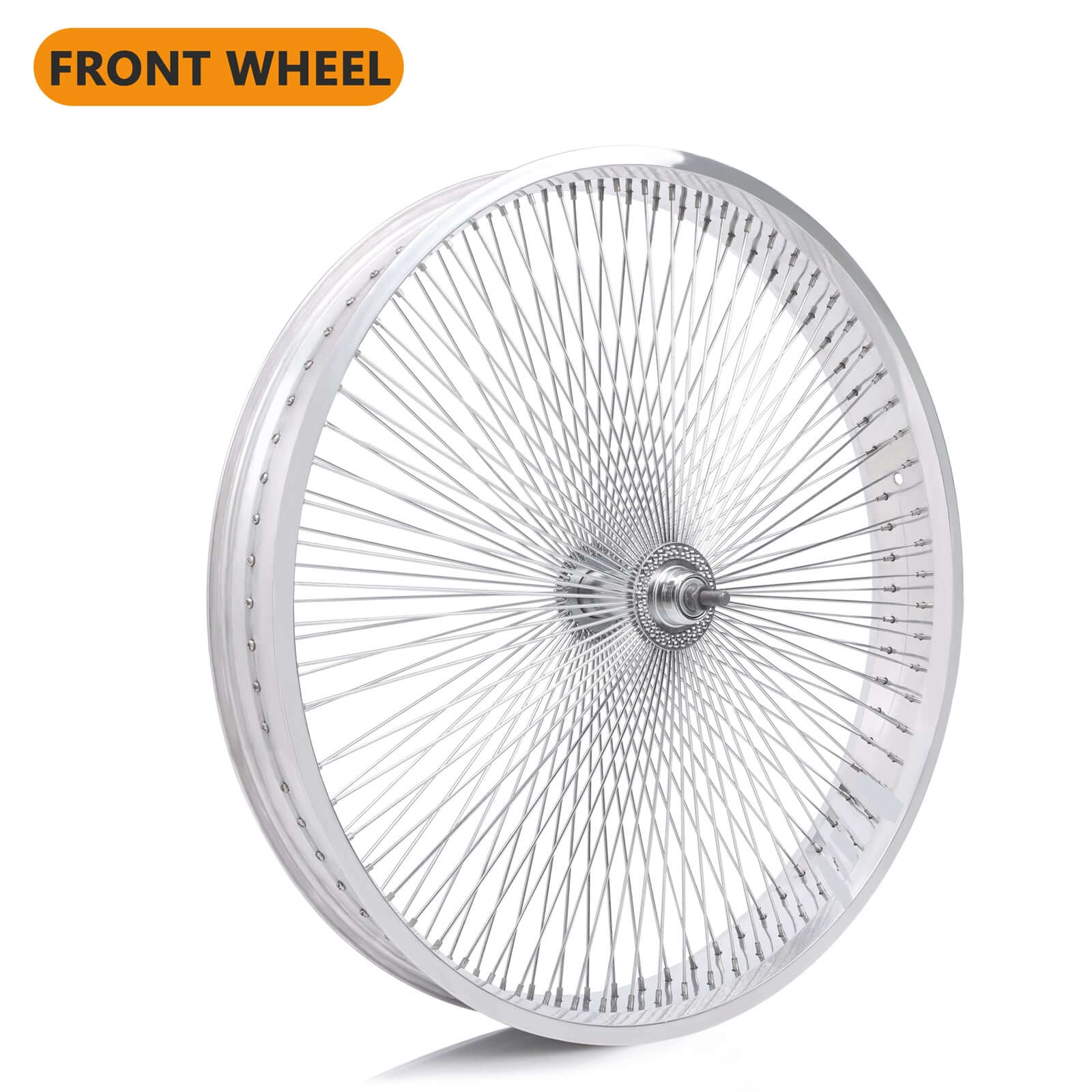 Tracer WH-TR7526140 26"x3"x13Gx140H Aluminum Polish FAT Rims Wheel Set.