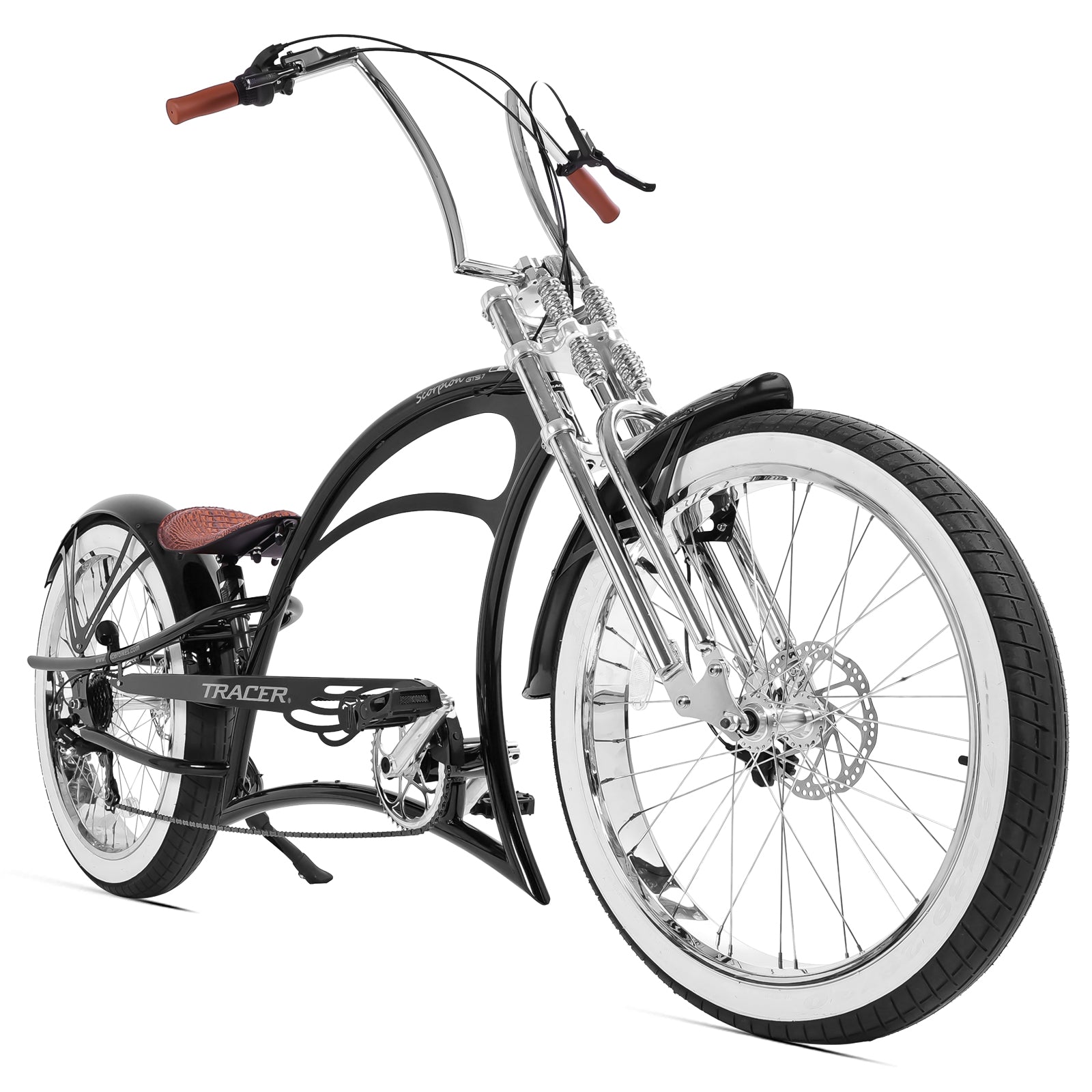 Scorpion GTS 7 Speed Stretch Crusier Bicycle Tracer Bikes