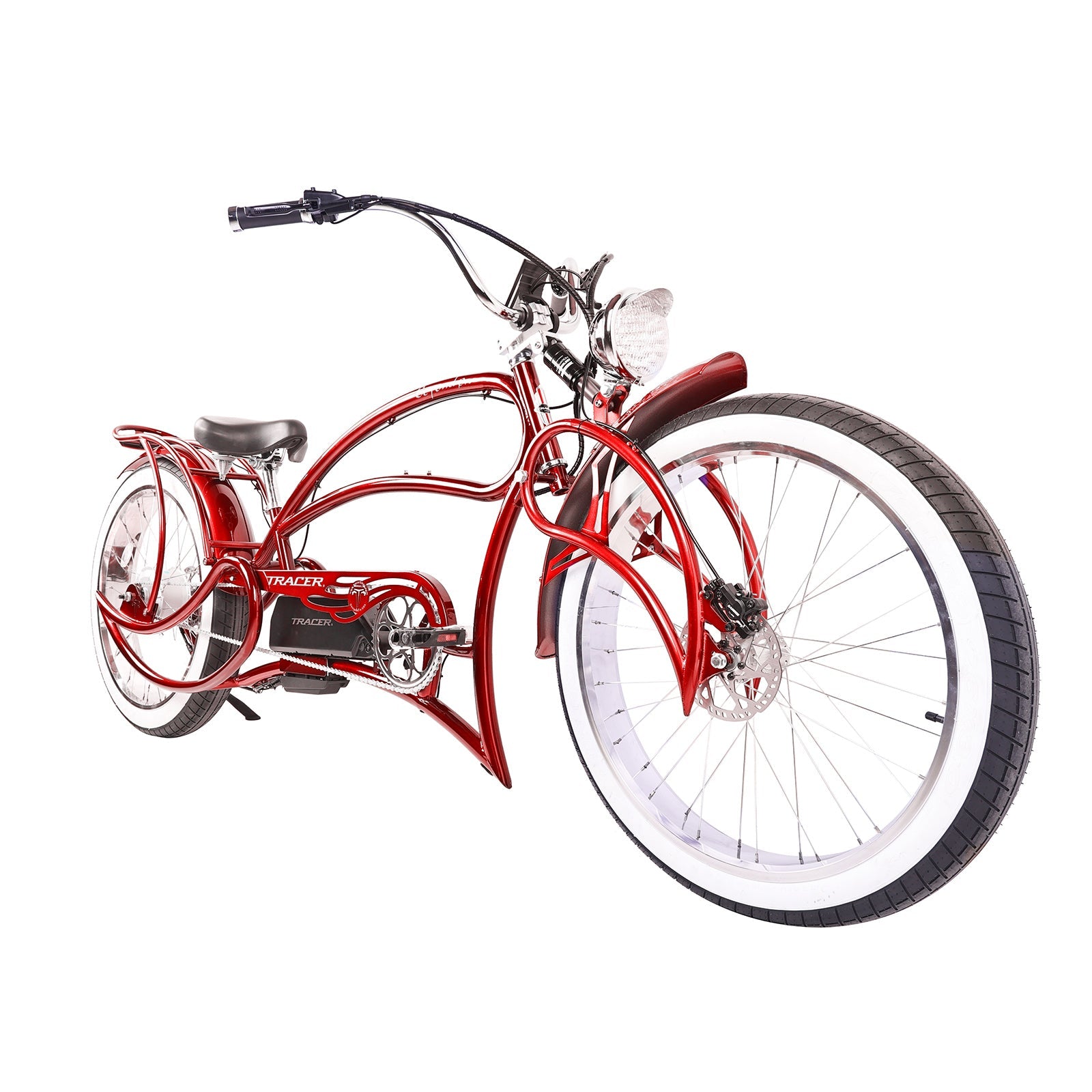 Tracer Beyond Pro 800W 26'' Classic Stretch Chopper EBike Tracer Bikes