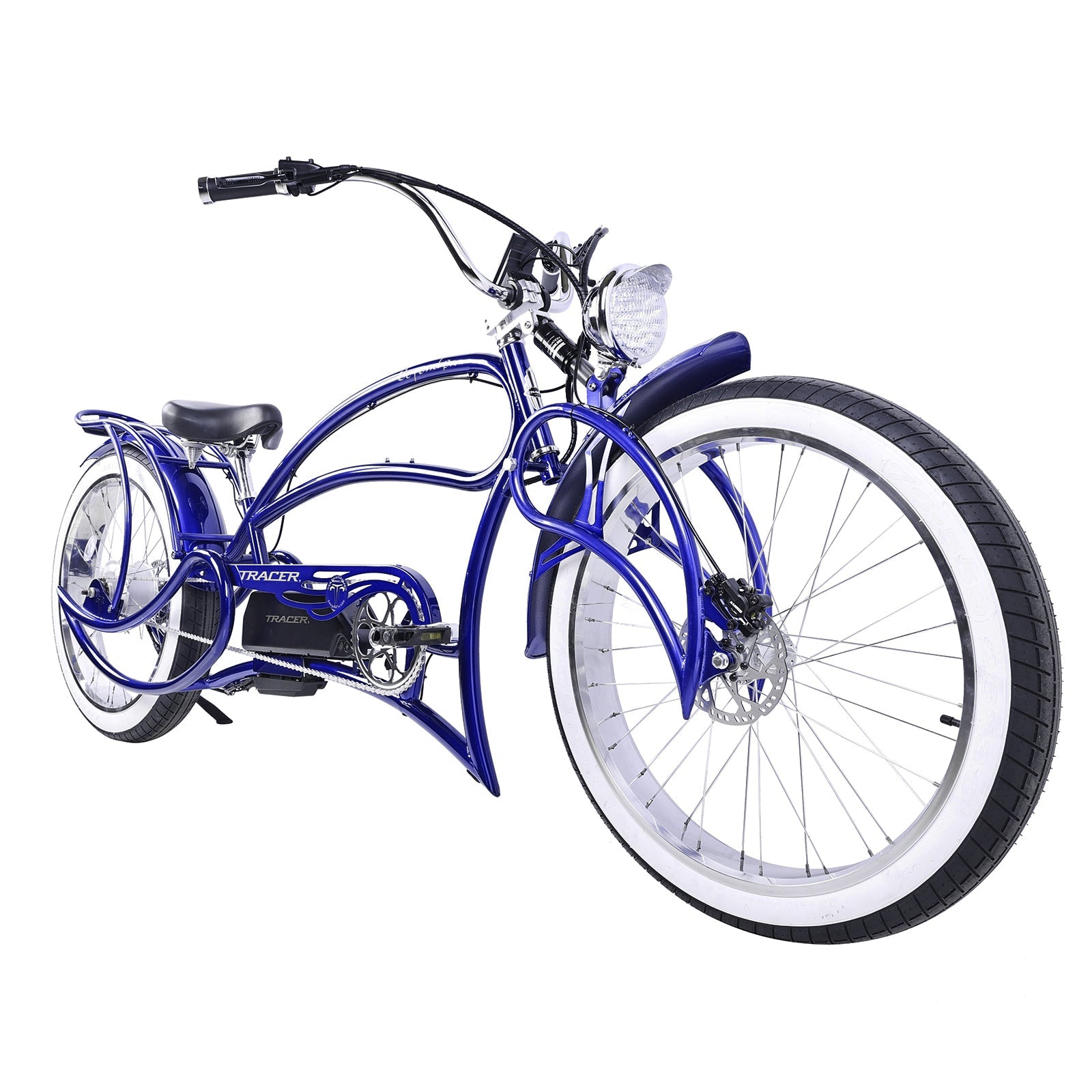 Tracer Beyond Pro 800W 26'' Classic Stretch Chopper EBike Tracer Bikes