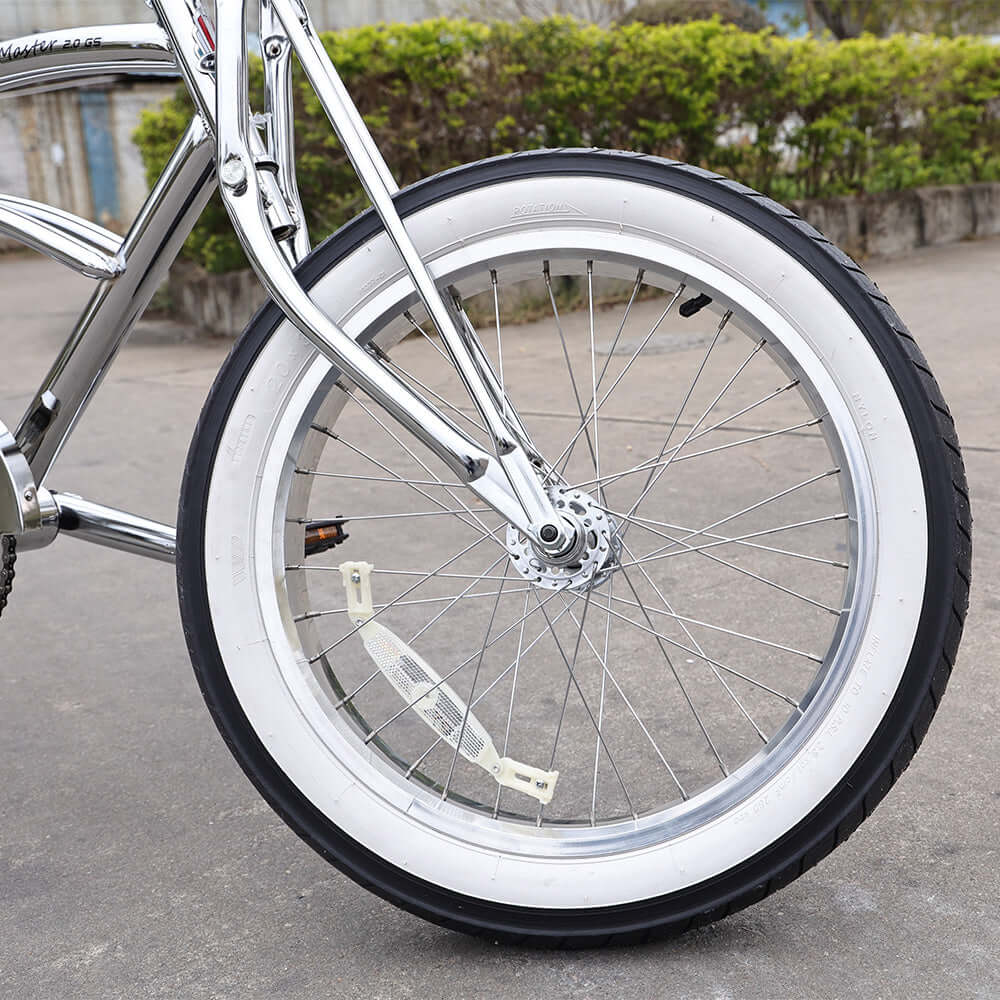 Master 2.0 GS Chrome Stretch Cruiser Bike 20 inch