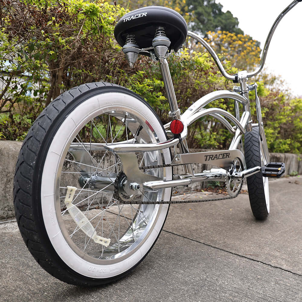 Master 2.0 GS Chrome Stretch Cruiser Bike 20 inch
