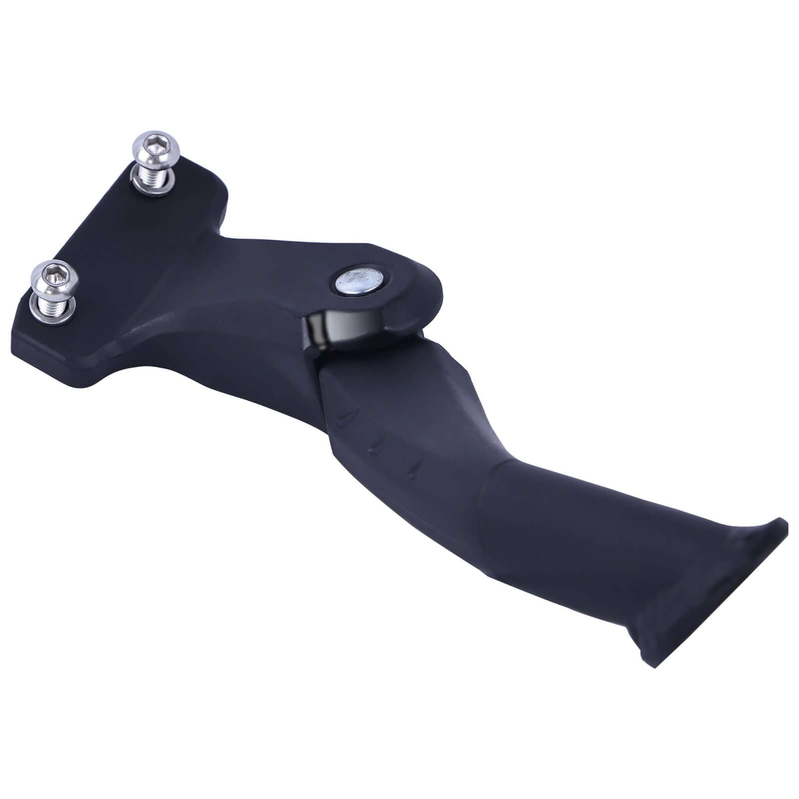 HRA-01B durable black bicycle kickstand with metal screws for stability and support, ideal for parking your bike securely.