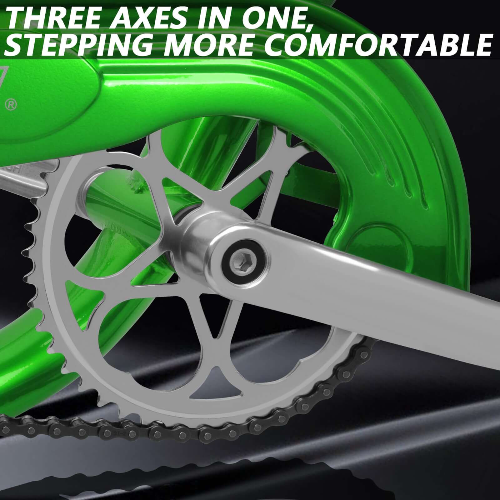 Tracer Beacon Pro 140H Stretch Cruiser Bike, Crankset details.