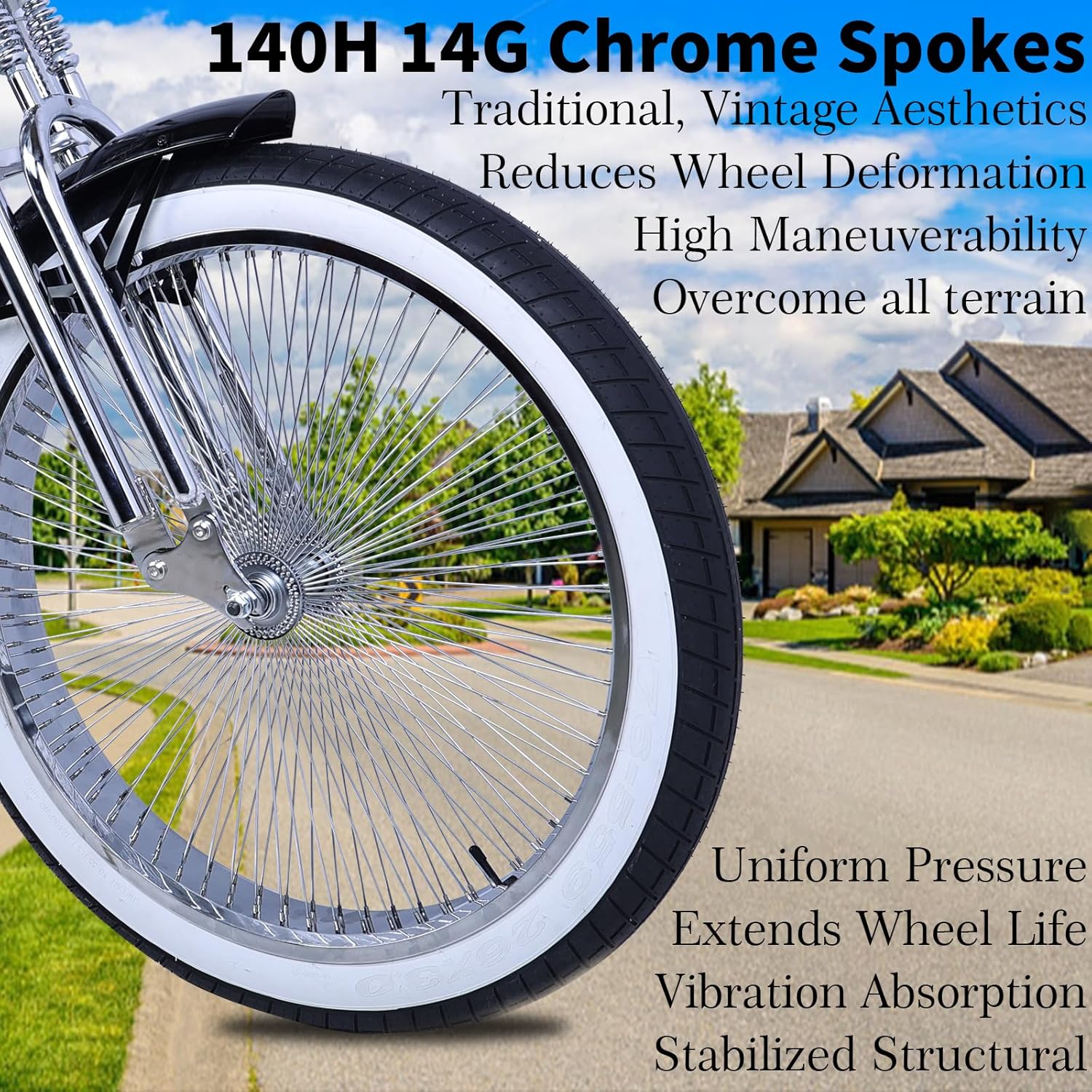 Scorpion Pro DTS 26” Stretch Chopper Cruiser Bicycle Tracer Bikes