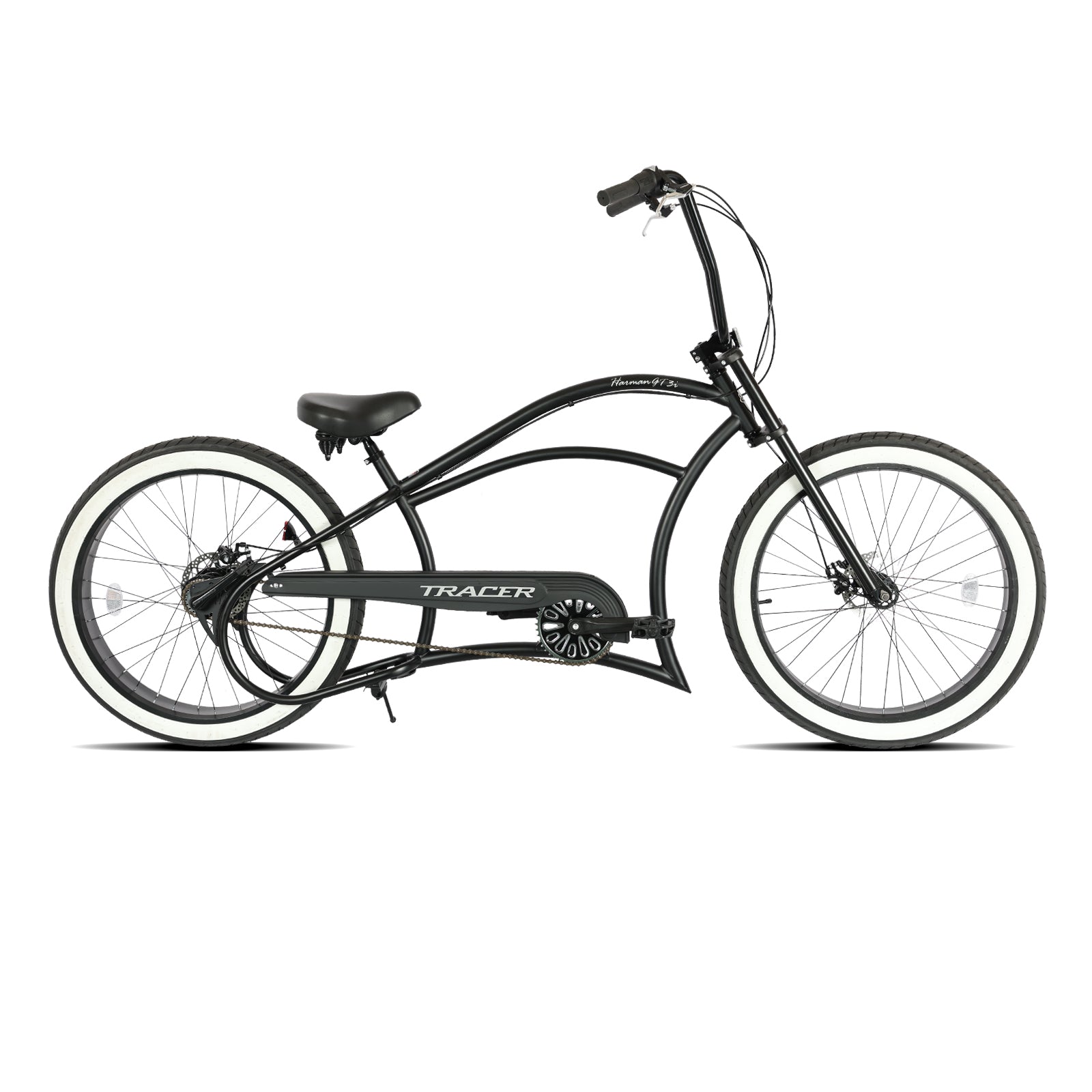 Tracer Harman 3i 26'' Vintage Internal 3-Speed Chopper Stretch Fat Tire Bike