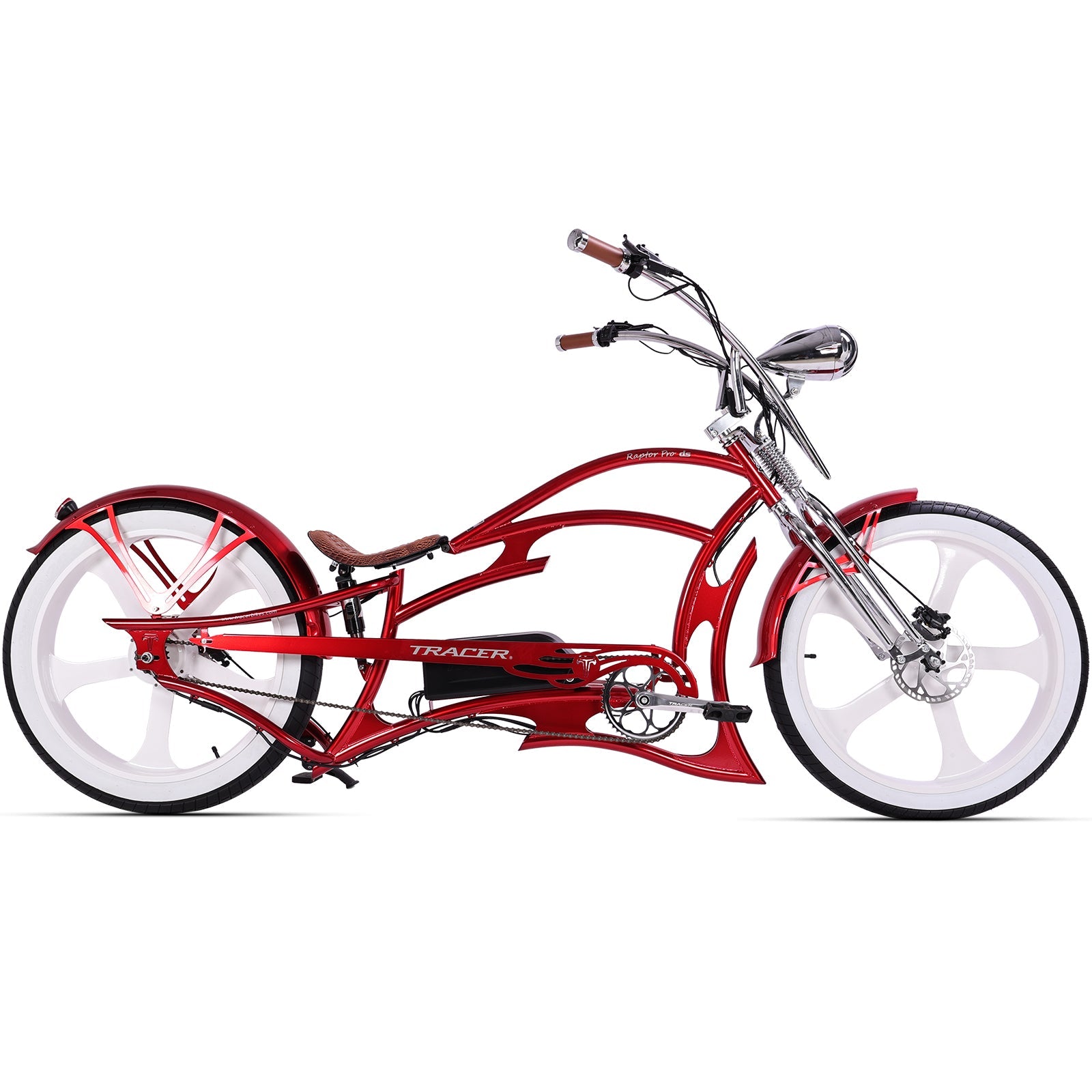 Raptor Pro DS 800W Stretch Cruiser Ebike Tracer Bikes