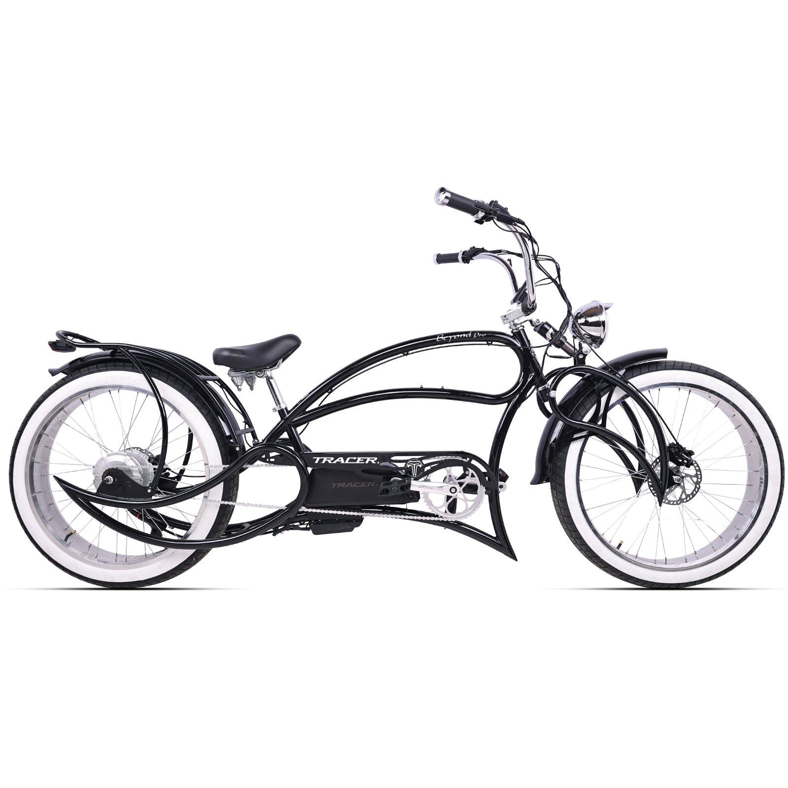 Tracer Beyond Pro 800W 26" Classic Stretch Chopper EBike Tracer Bikes