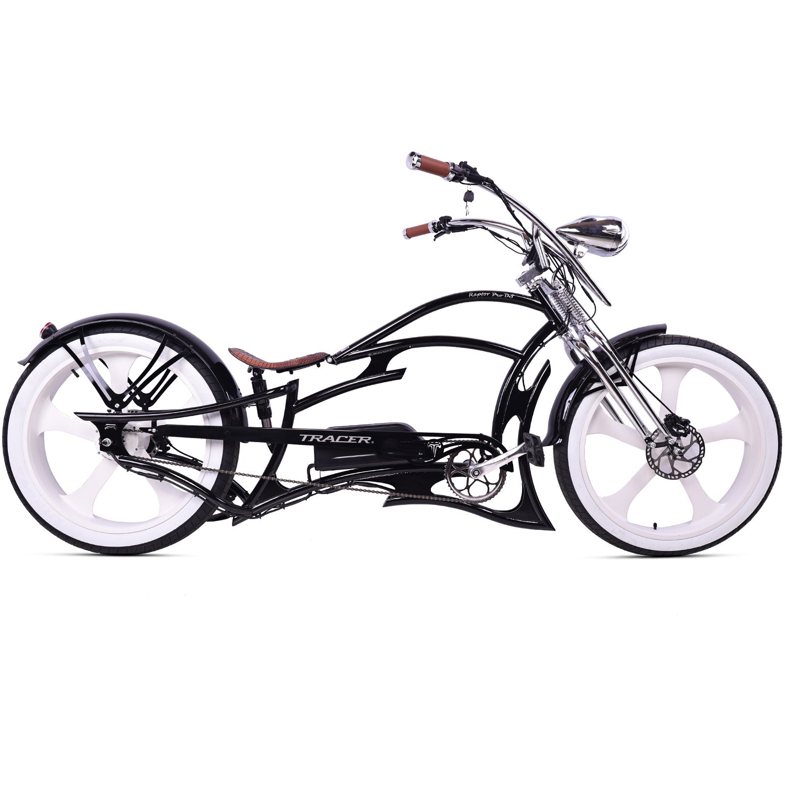 Raptor Pro DS 800W Stretch Cruiser Ebike Tracer Bikes