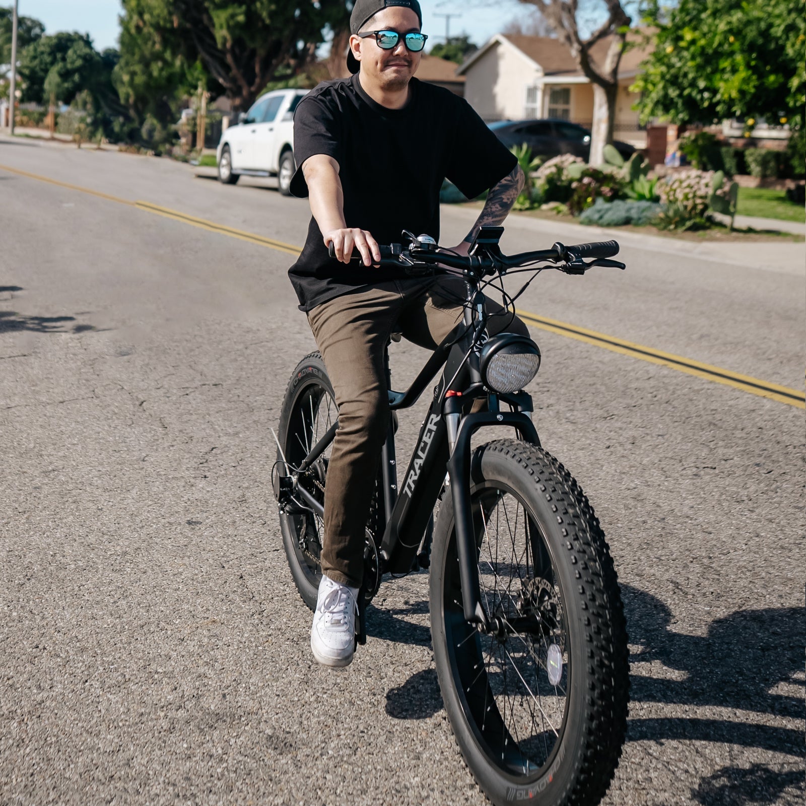 Tracer Tacoma 26"800W Electric Fat Tire Bike w/ Dual Suspensions Tracer Bikes