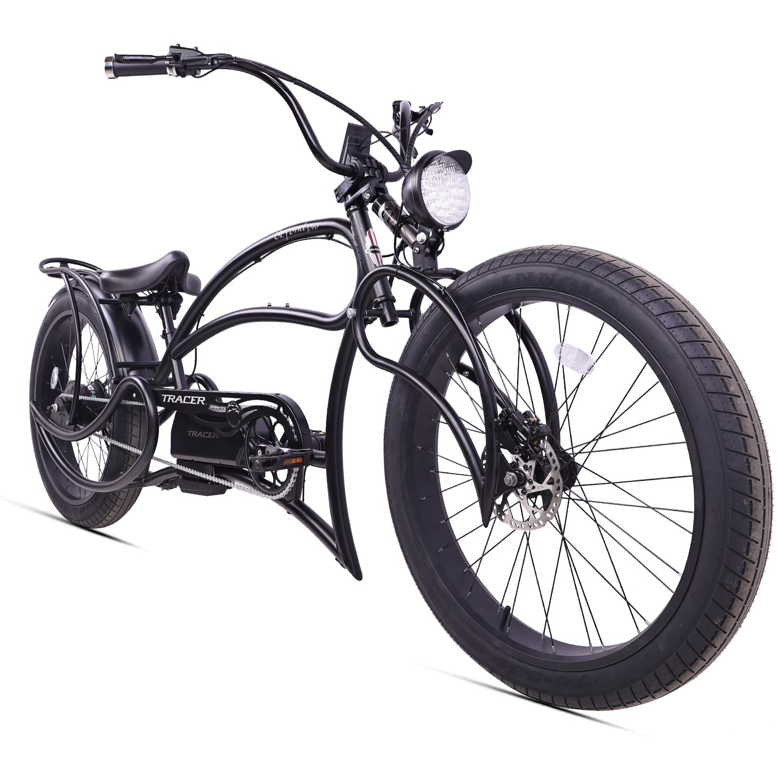 Tracer Beyond Pro 800W 26" Classic Stretch Chopper EBike Tracer Bikes