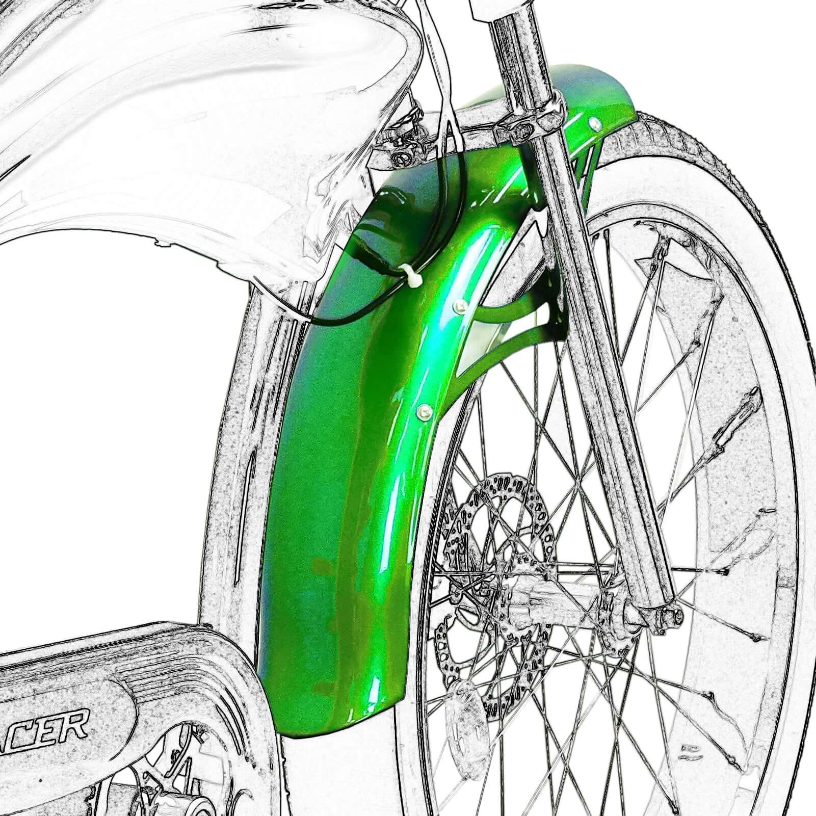 Tracer FD-26-BOSTON GT7 FOR SIENA GT7 Bike Fender 100mm