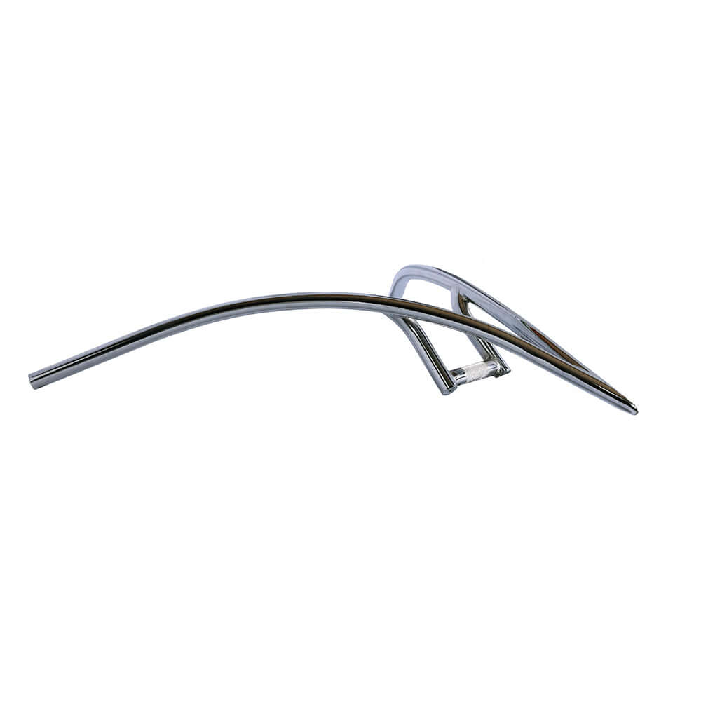 Sleek Tracer HB-TB-VS800220 V-Type Steel Handlebar with dimensions 750x650x22.2mm, ideal for enhancing bike performance.