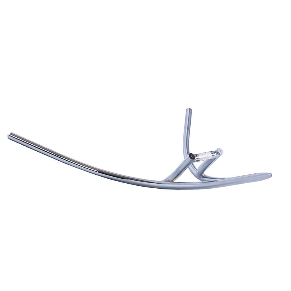 V-Type Steel Handlebar Tracer HB-TB-VS800220 with 750*650*22.2*1.4T dimensions, featuring 95mm horizontal pipe length.