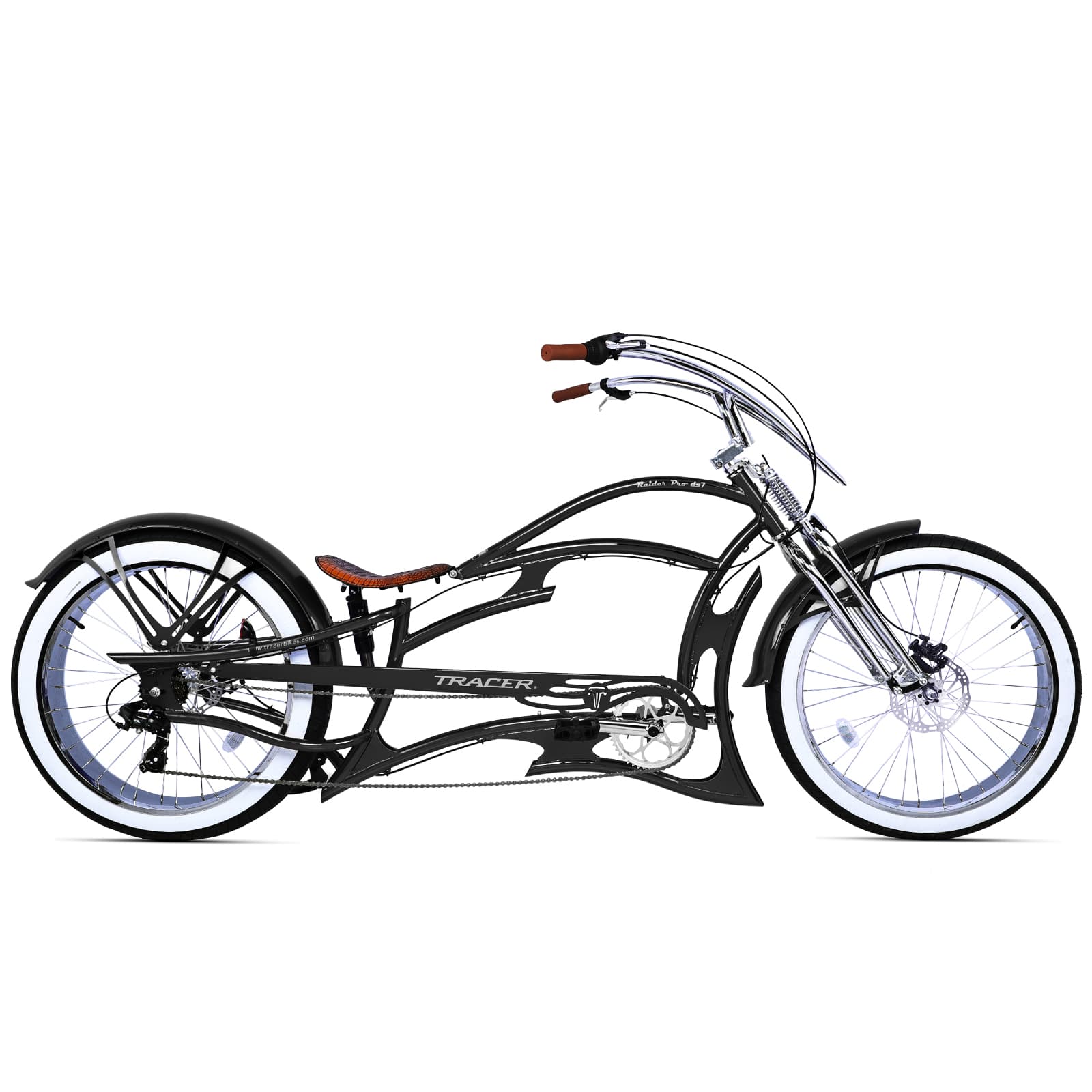 Raider Pro DS7 Stretch Chopper Cruiser Bike Tracer Bikes