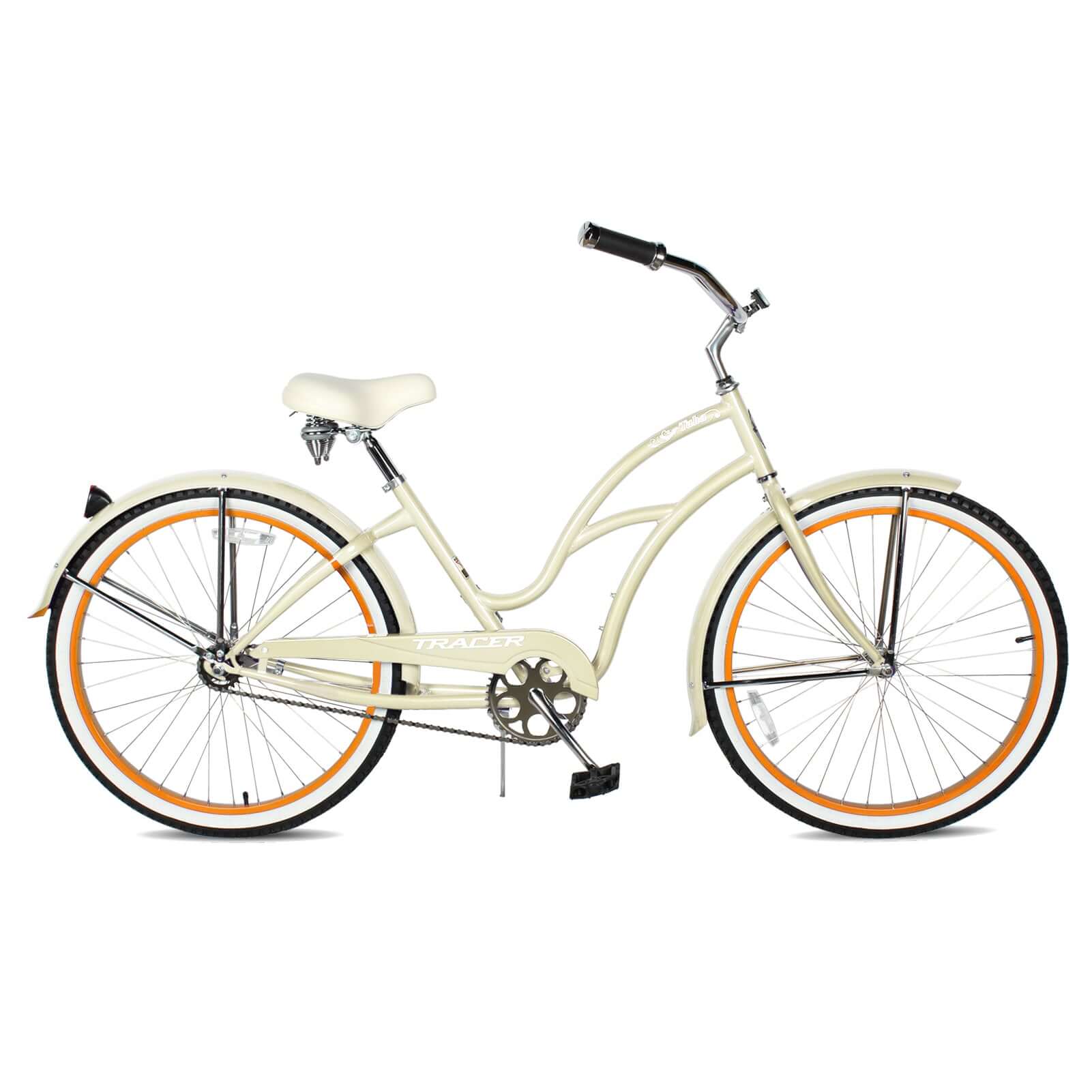 Tracer TAHA 26" Beach Cruiser Bikes in Yellow 1 Speed coaster brake for Women
