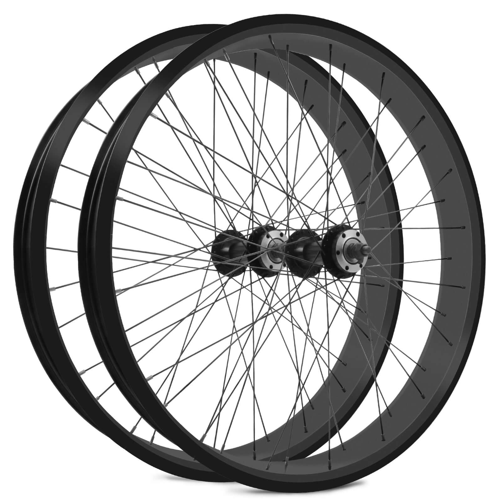 Tracer 26"x3"x13Gx36H Wheel Set Alloy FAT Rims for 26"x3.0,4.0 tire 7-Speed