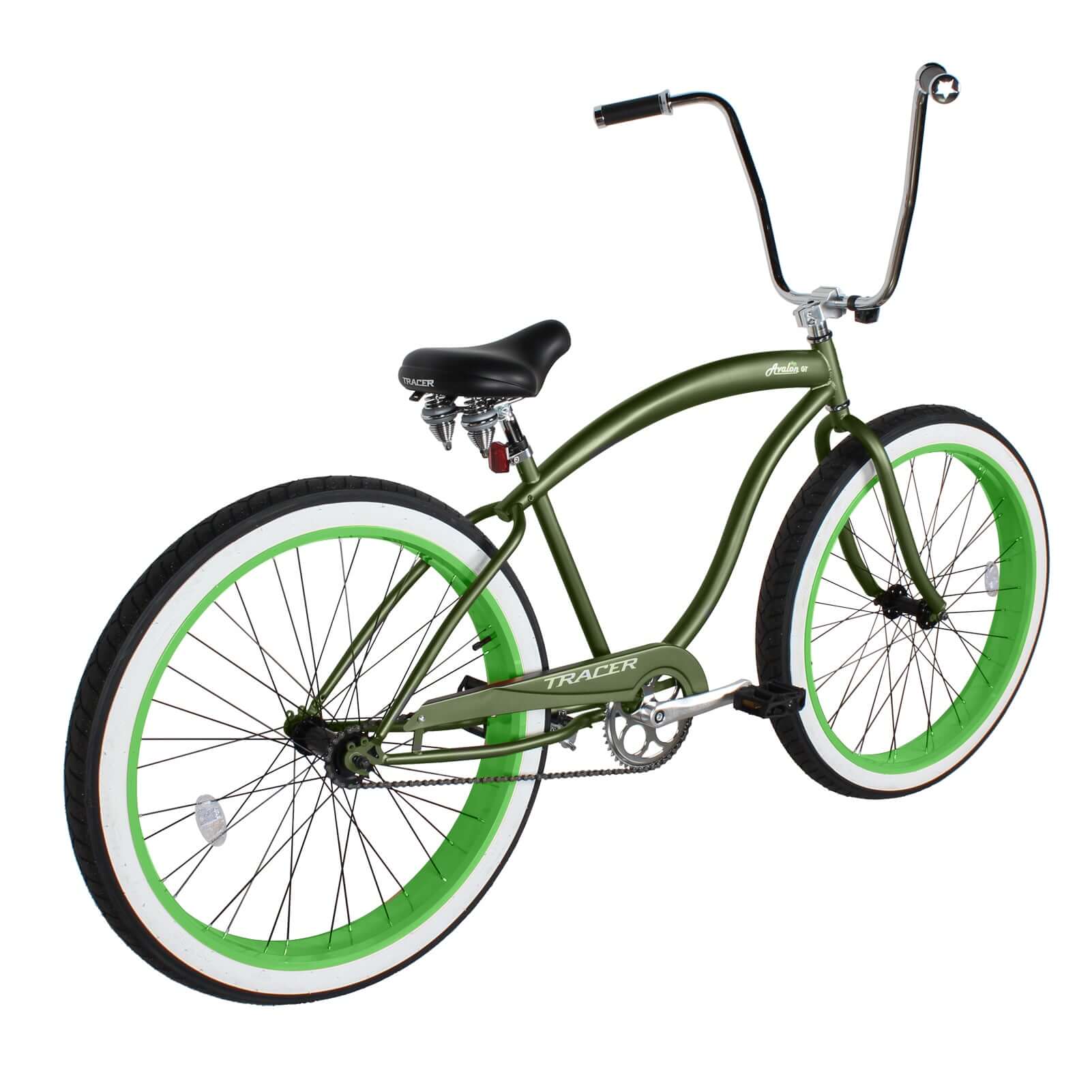 Tracer Avalon GT 29'' Fat Tire stretch Beach Cruiser Bike 1-Speed/7-Speed, a lowrider bike with fat tires for tackling all terrain.