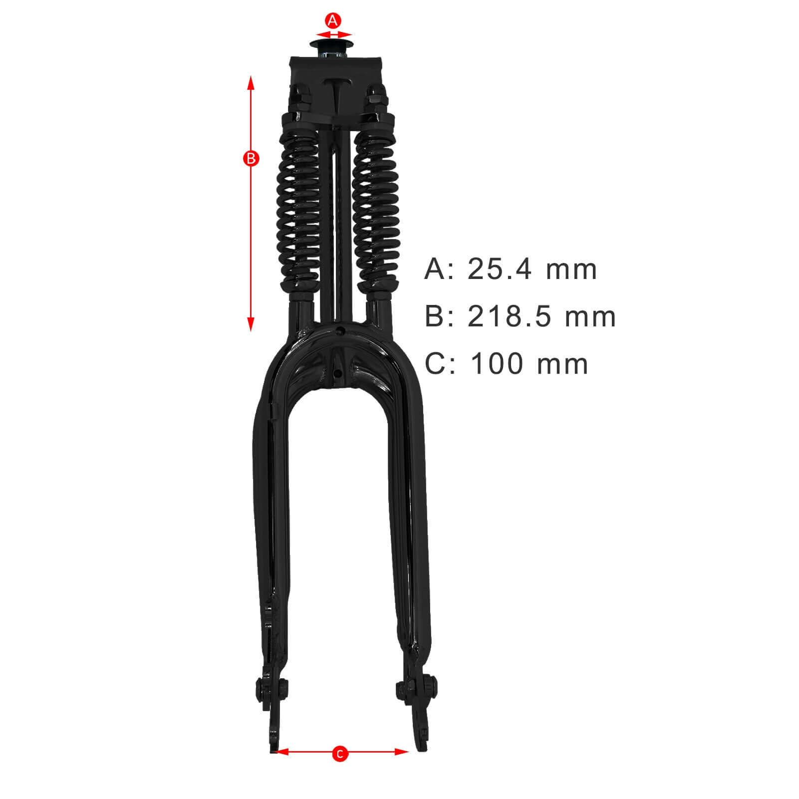 Tracer FK-DS20218100D 20‘’ Classic Dual Spring Fork for Disc Brake 25.4mm