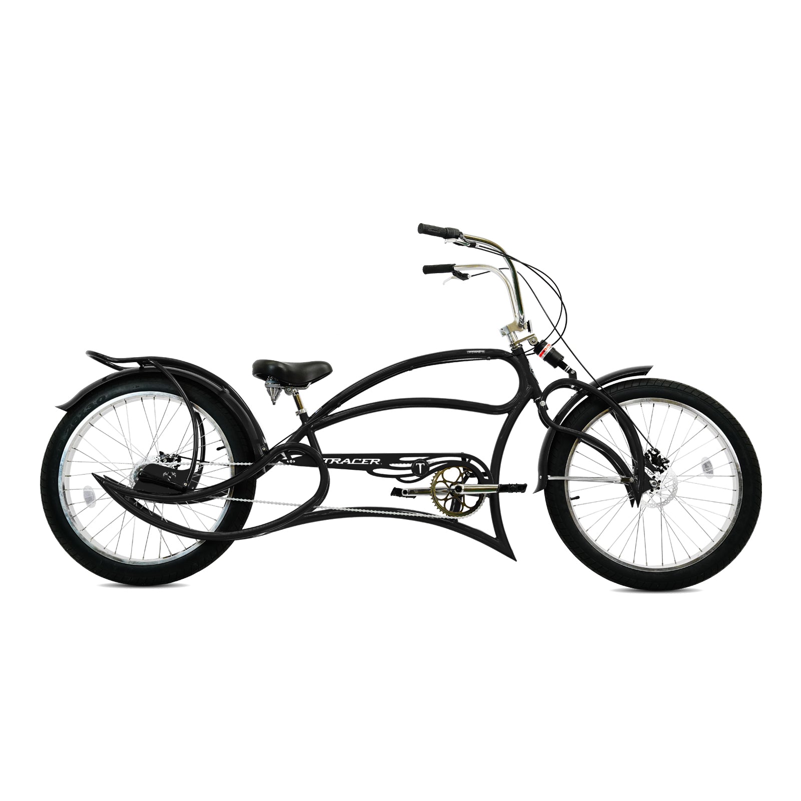 Tracer Leopard 3i Pro Vintage Stretch Beach Cruiser Bike Internal 3-Speed