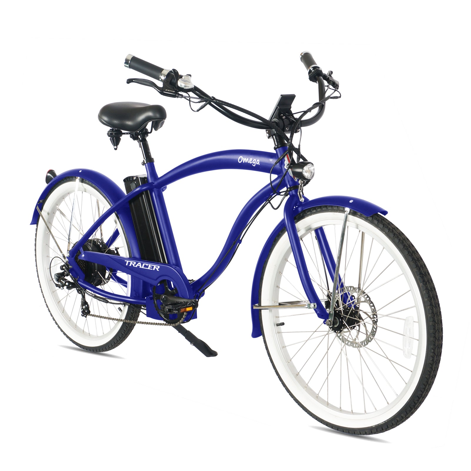 Tracer OMEGA 26" 7 Speed Electric Beach Cruiser Bike for Men.