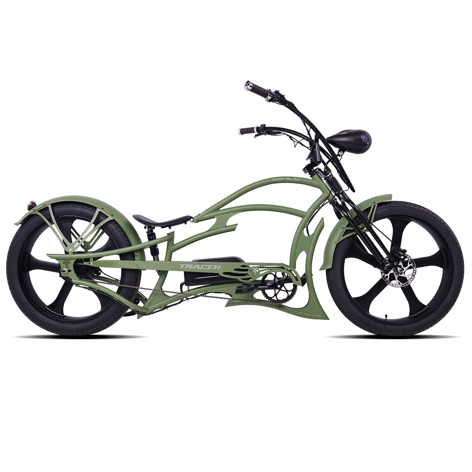 Bicicleta eléctrica Raptor Pro DS 800W Stretch Cruiser