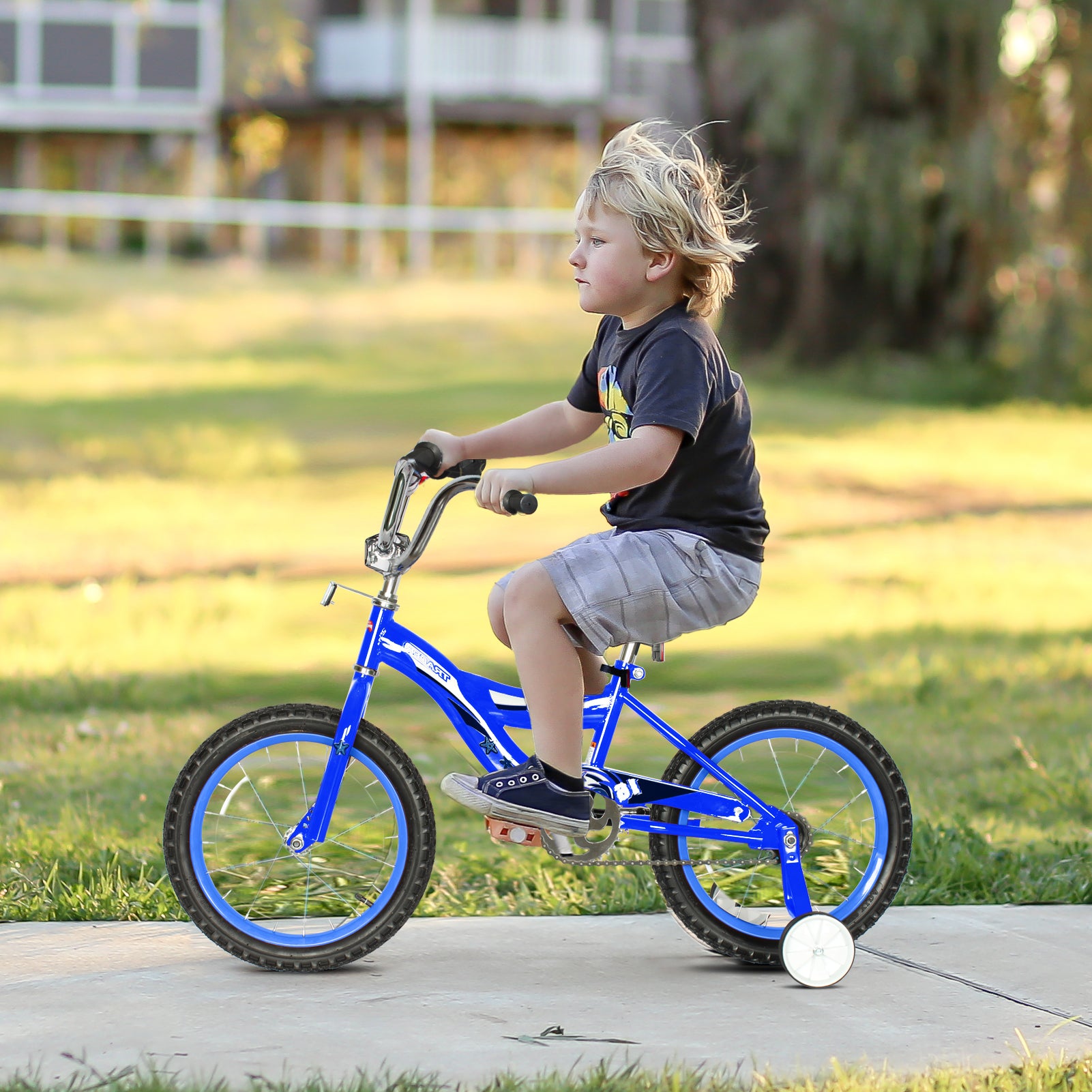 Tracer Rocky 16-inch Kids Bike with Training Wheels.