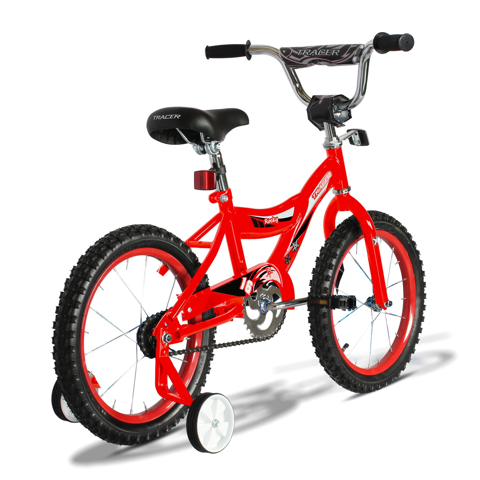 Tracer Rocky 16-inch Kids Bike with Training Wheels.