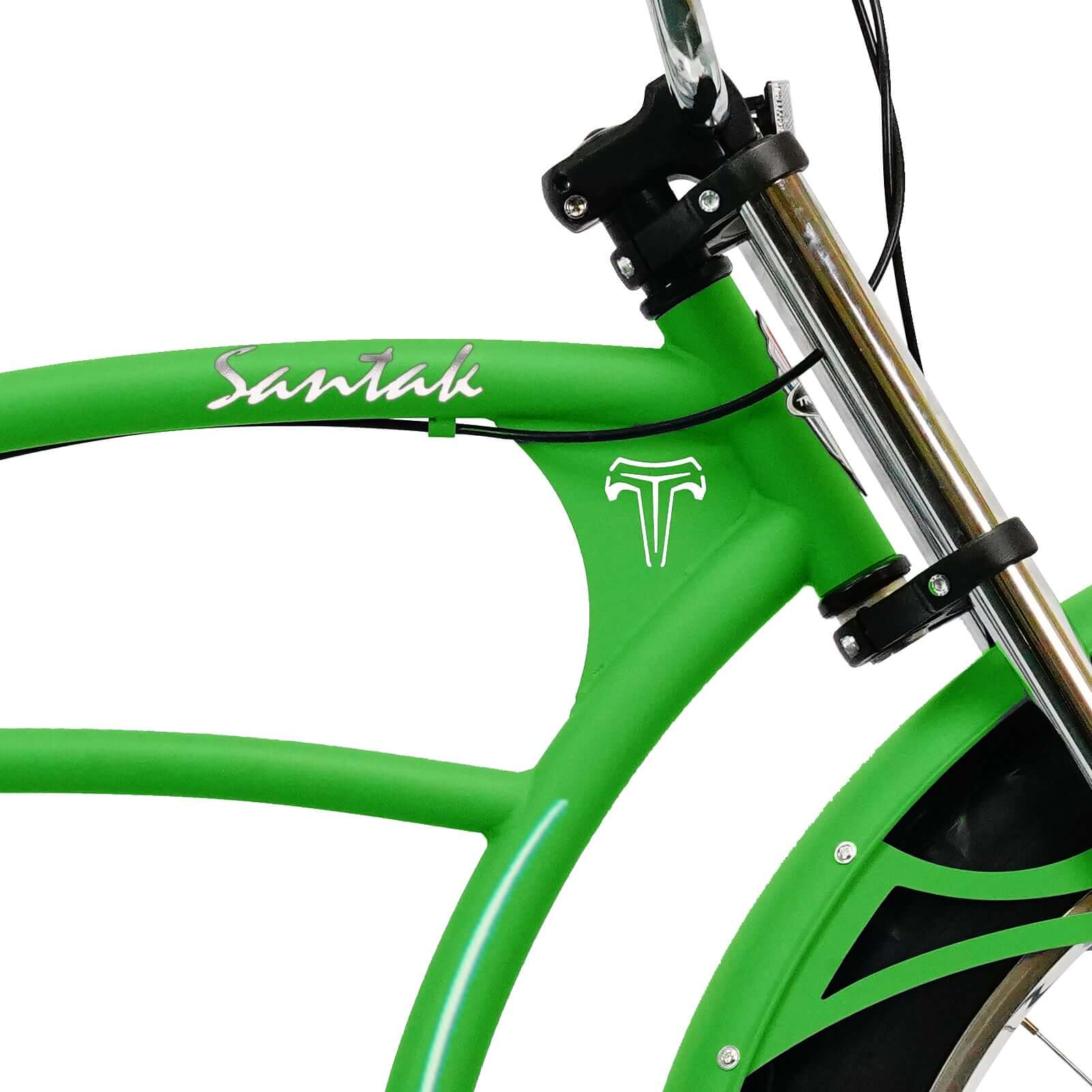 Tracer Santak GT 26" Chopper Stretch Cruiser Fat Tire Bike Oversized Frame Single Speed - Tracer Bikes