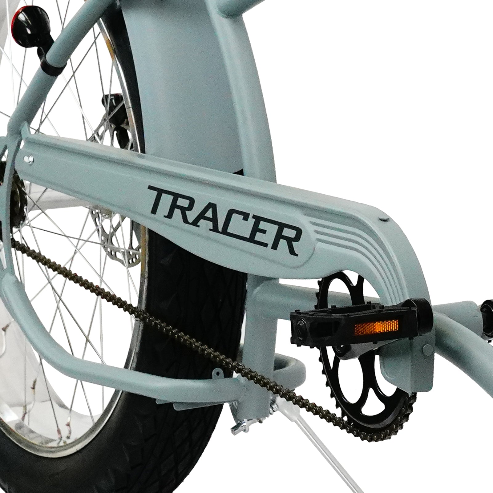 Tracer Santak GT 26" Chopper Stretch Cruiser Fat Tire Bike Oversized Frame Single Speed - Tracer Bikes