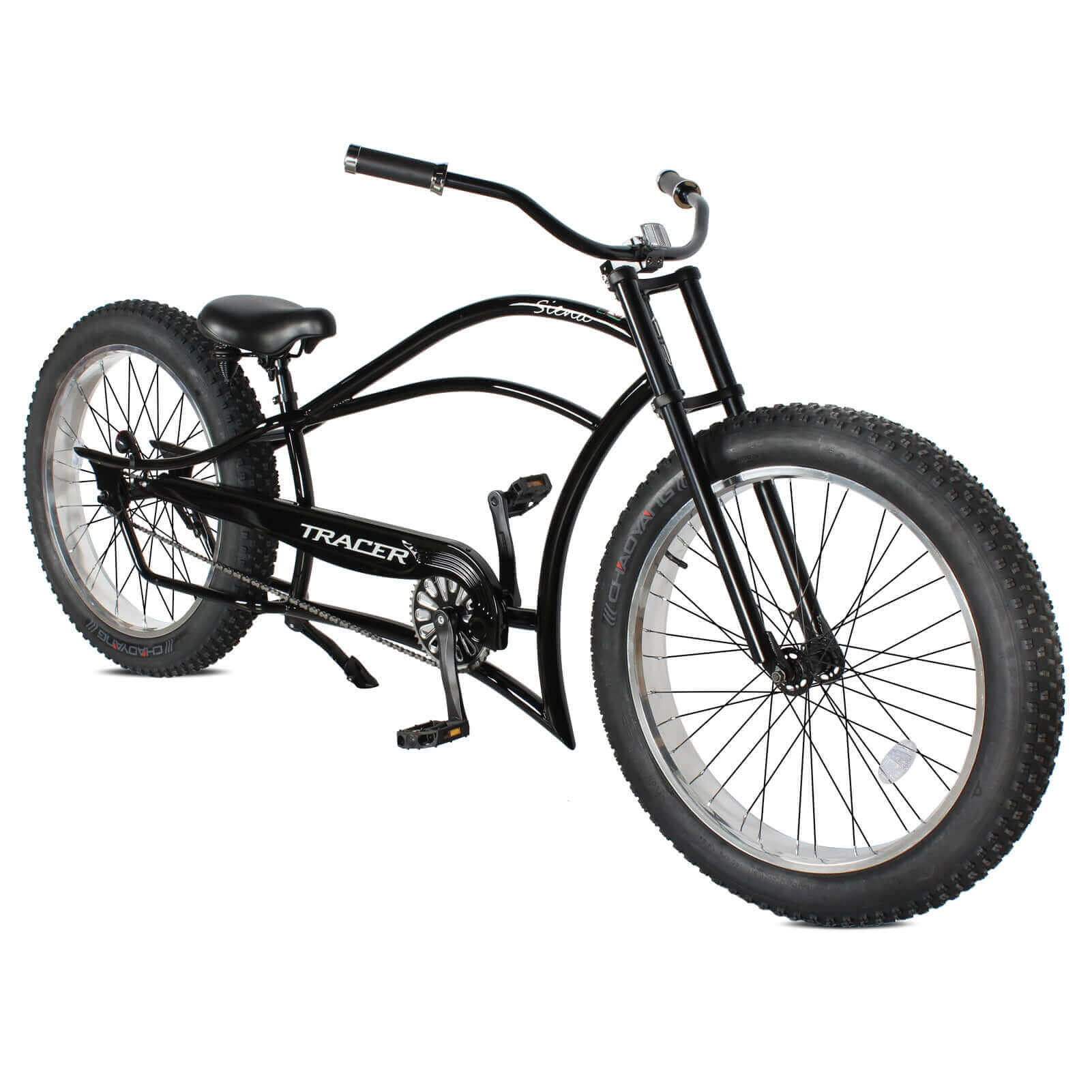Tracer Siena 26'' Chopper Stretch Cruiser Fat Tire Bike, built for Beach and City Cruising.