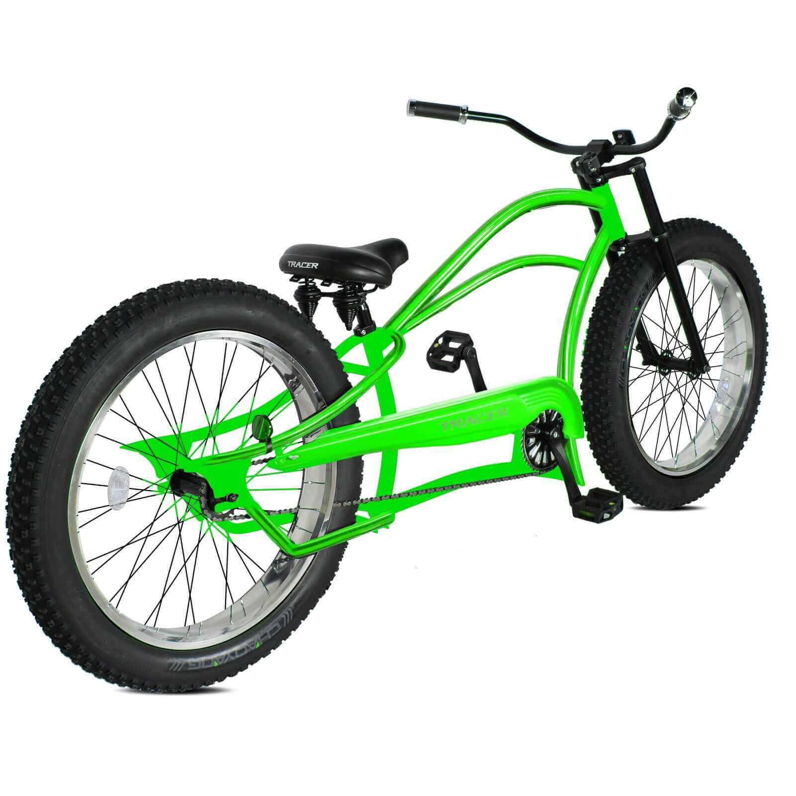 Tracer Siena 26'' Chopper Stretch Cruiser Fat Tire Bike Available 1 Speed/7 Speed