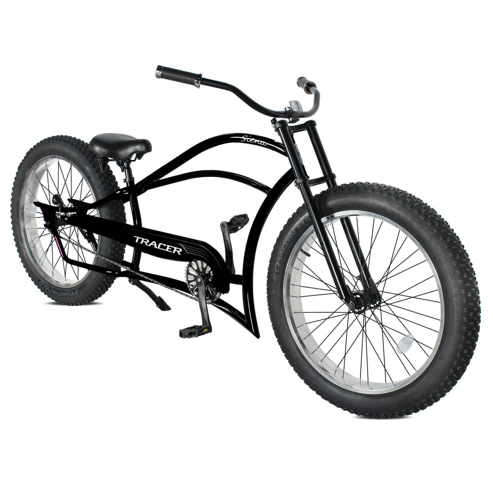 Tracer Siena 26'' Chopper Stretch Cruiser Fat Tire Bike Available 1 Speed/7 Speed