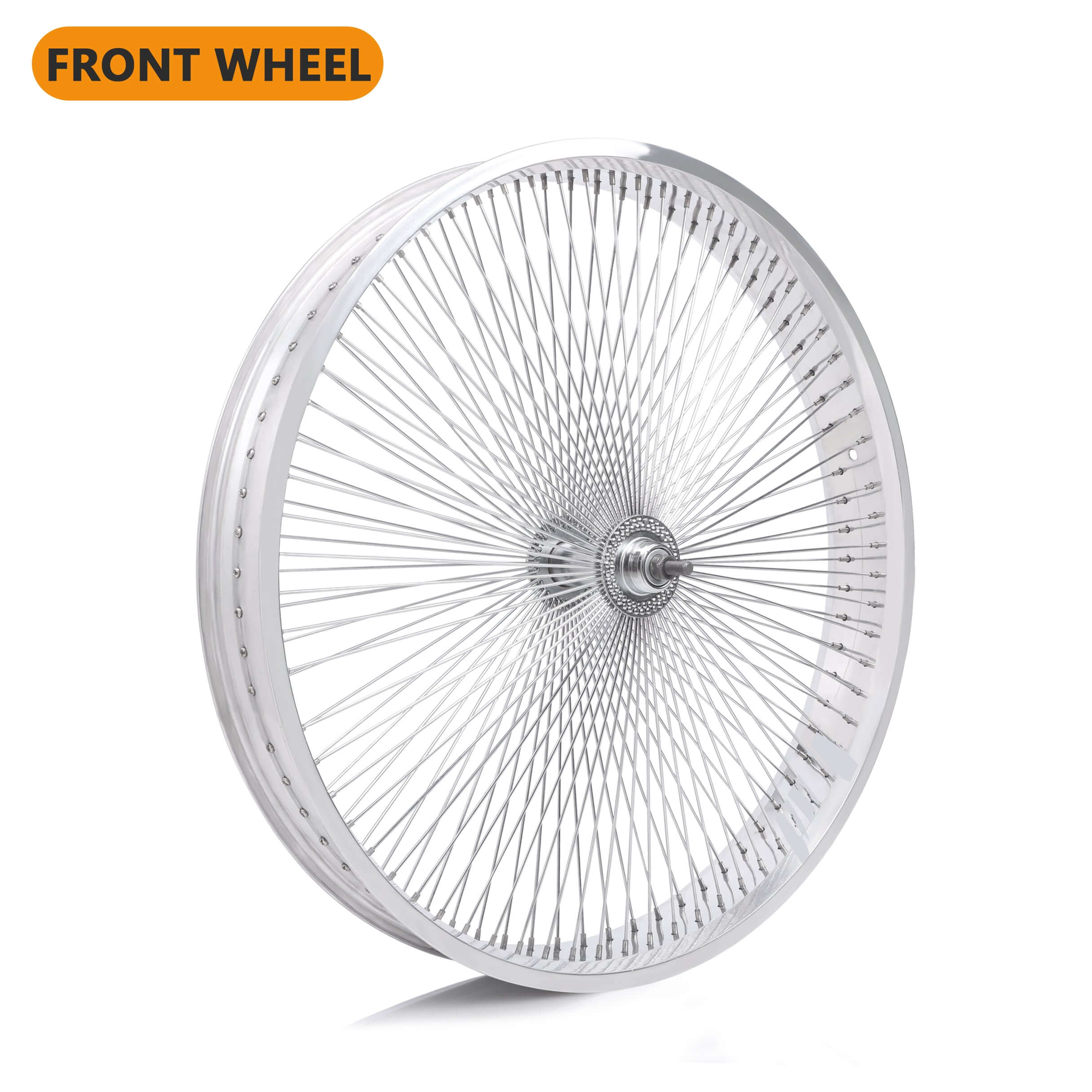 Tracer WH-TR9529140 29"x4"x13Gx140H Aluminum Polish FAT Rims Wheel Set.