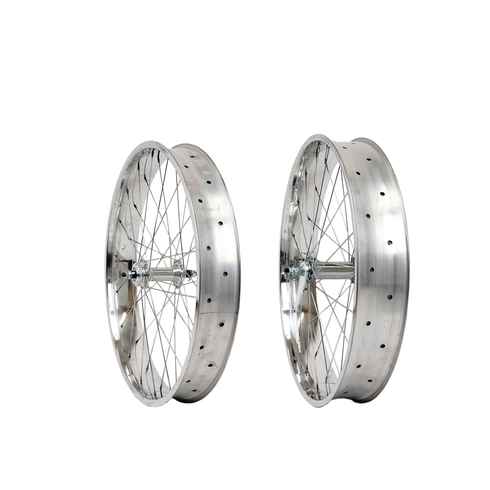 Tracer WH-D4C263613-PL Double Polished Fat Rim Wheelset with Coaster Brake.