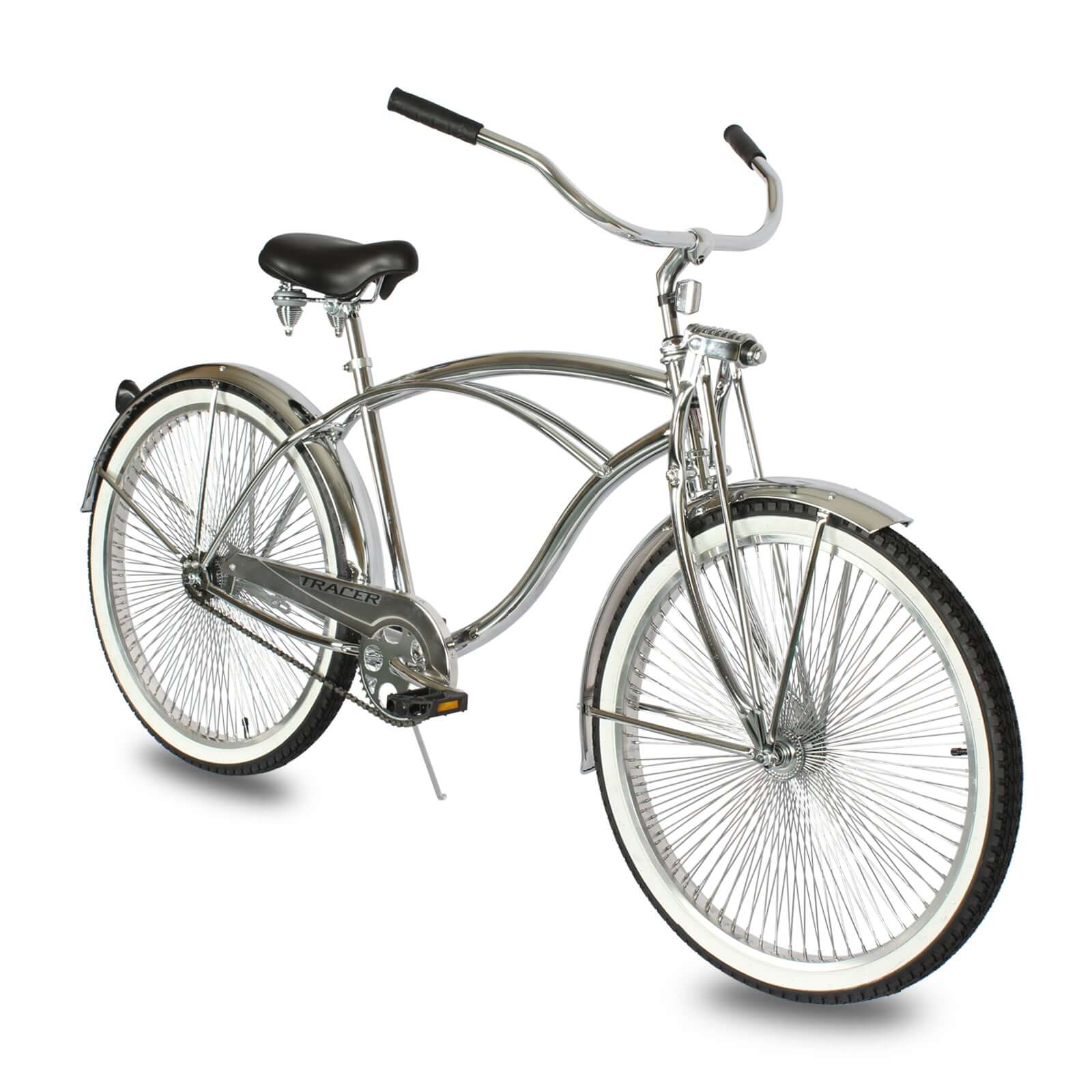 Tracer Cheetah Vintage Stretch Cruiser Bike, Single Speed
