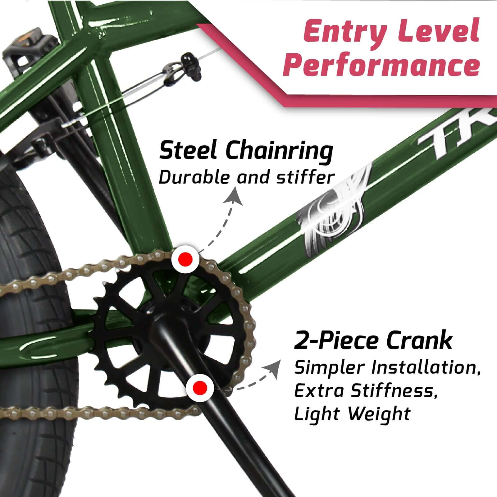 Tracer Edge Freestyle beginner/Professional BMX Bike