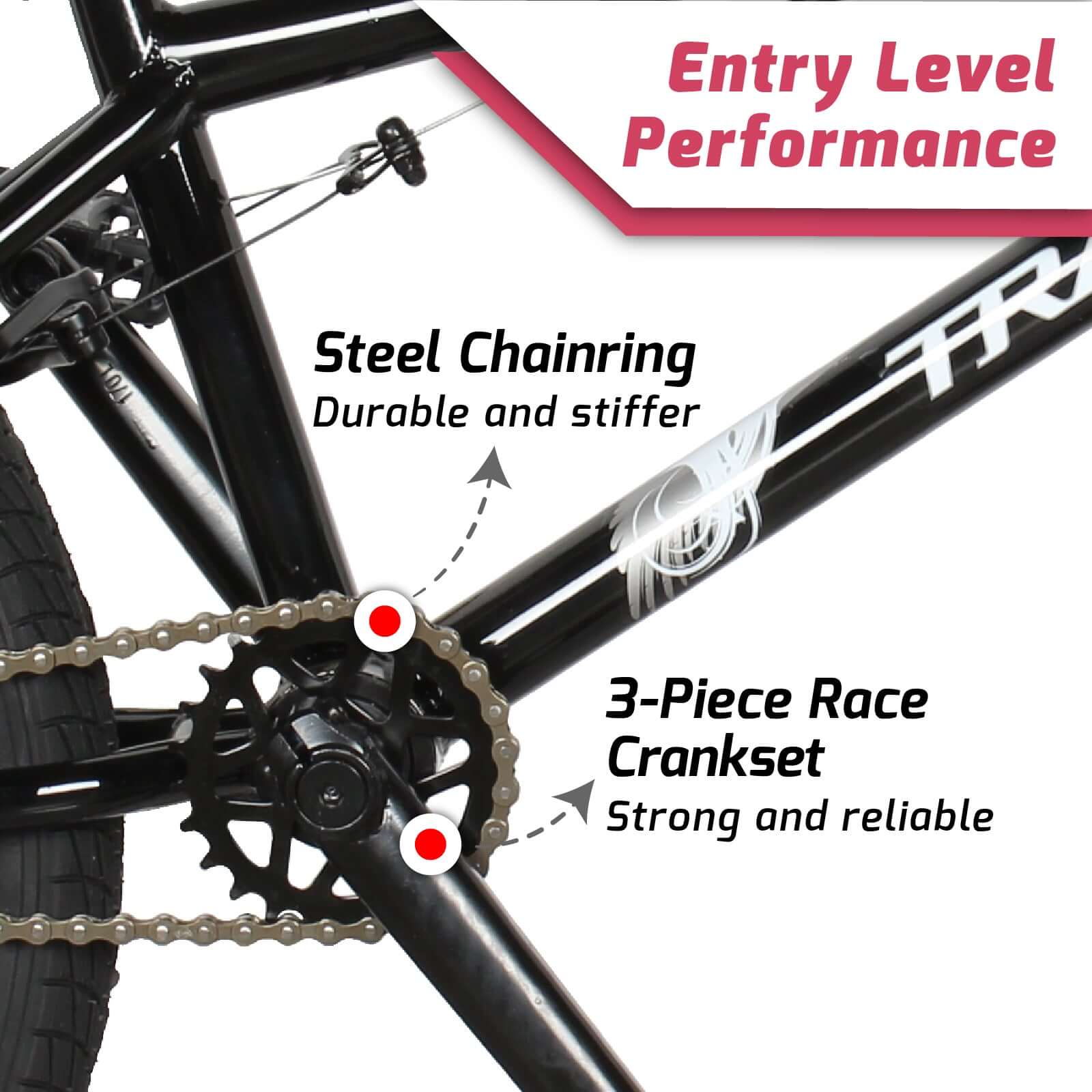 Tracer Edge Freestyle beginner/Professional BMX Bike