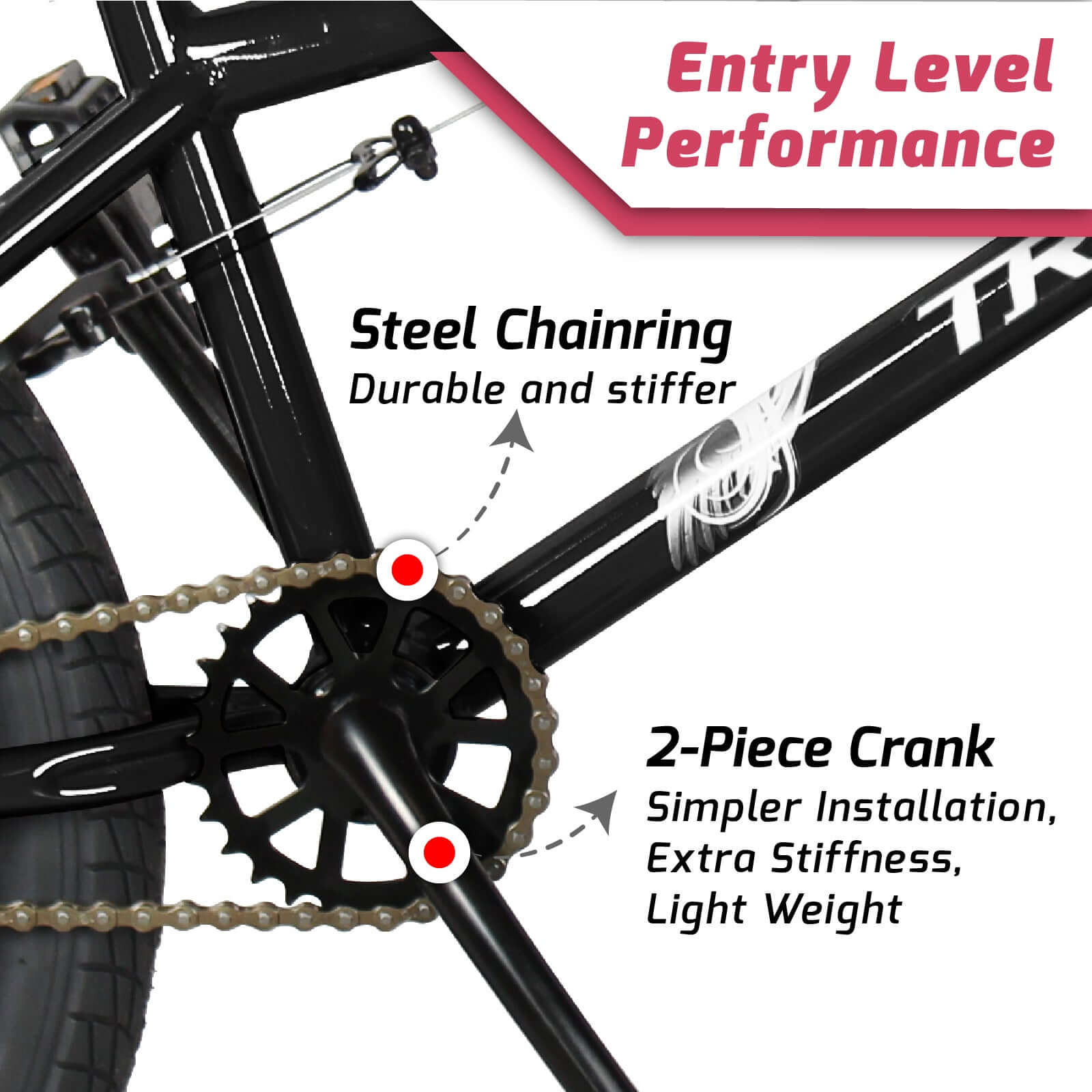 Tracer Edge Freestyle beginner/Professional BMX Bike