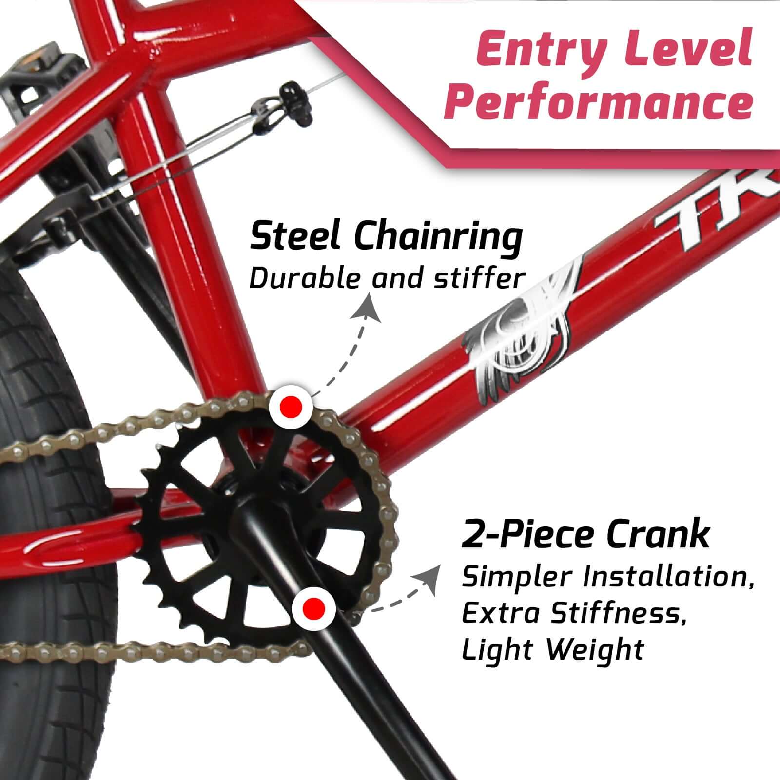 Tracer Edge Freestyle beginner/Professional BMX Bike