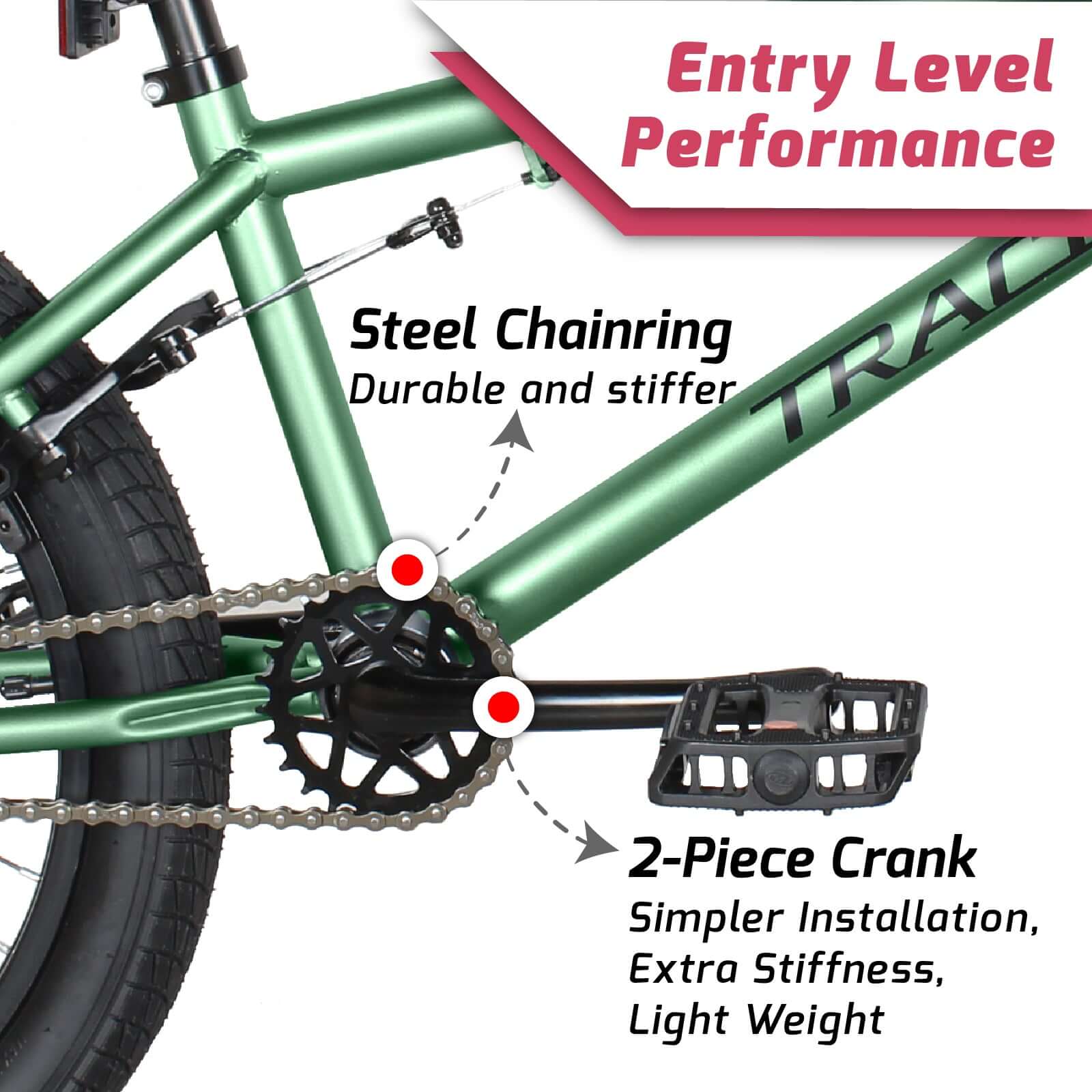 Tracer Edge Freestyle beginner/Professional BMX Bike