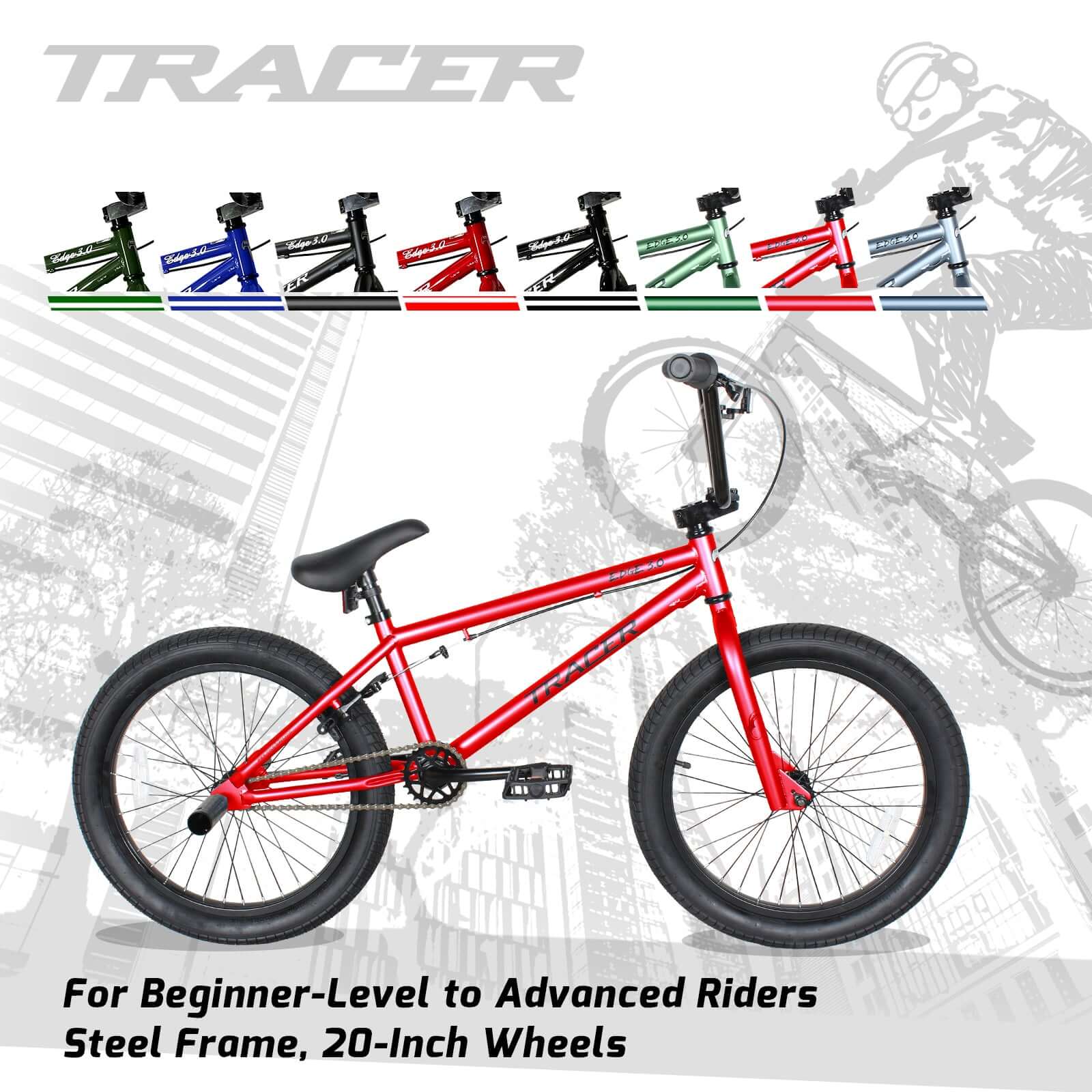 Tracer Edge Freestyle beginner/Professional BMX Bike