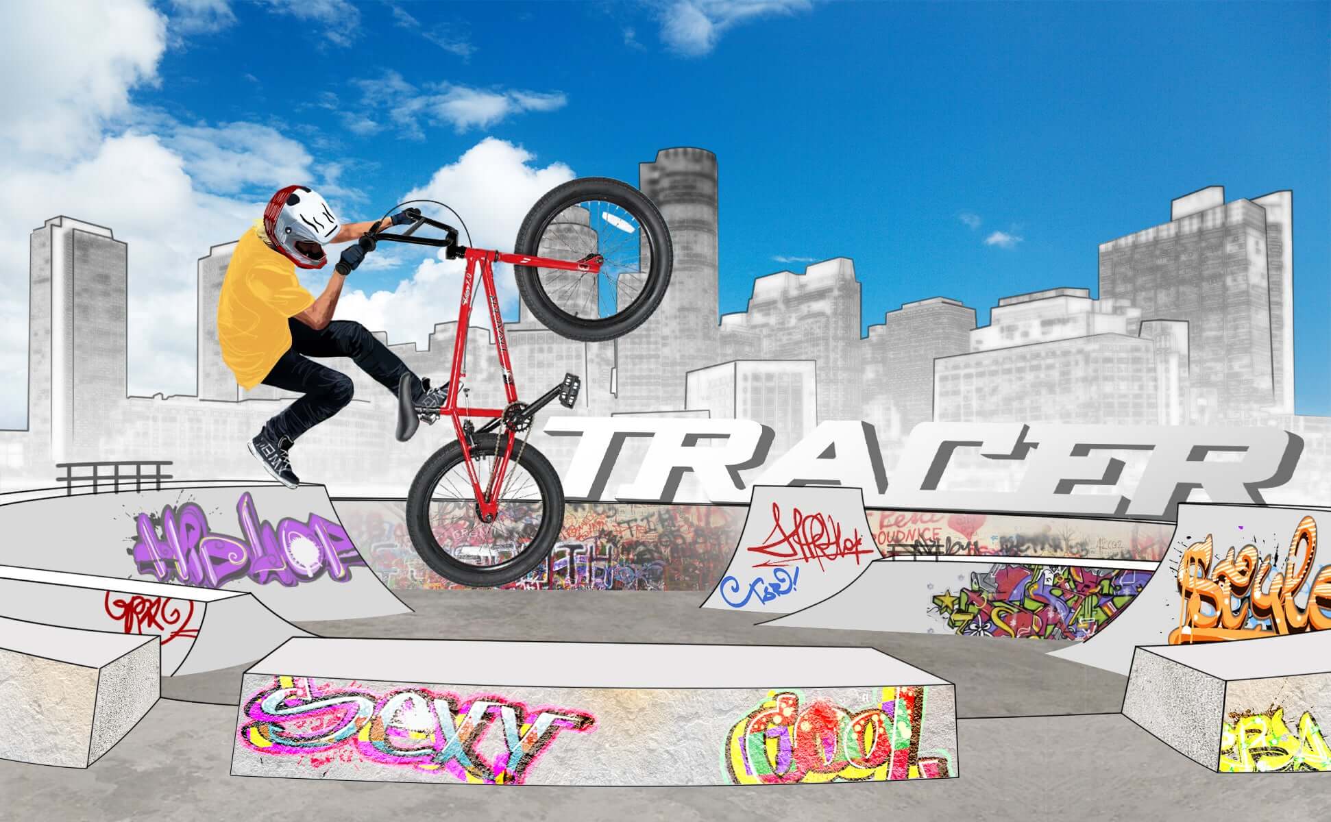 Tracer Edge Freestyle beginner/Professional BMX Bike