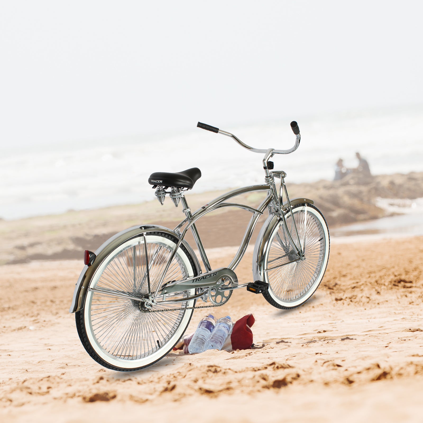 Tracer Cheetah Vintage Stretch Cruiser Bike, Single Speed