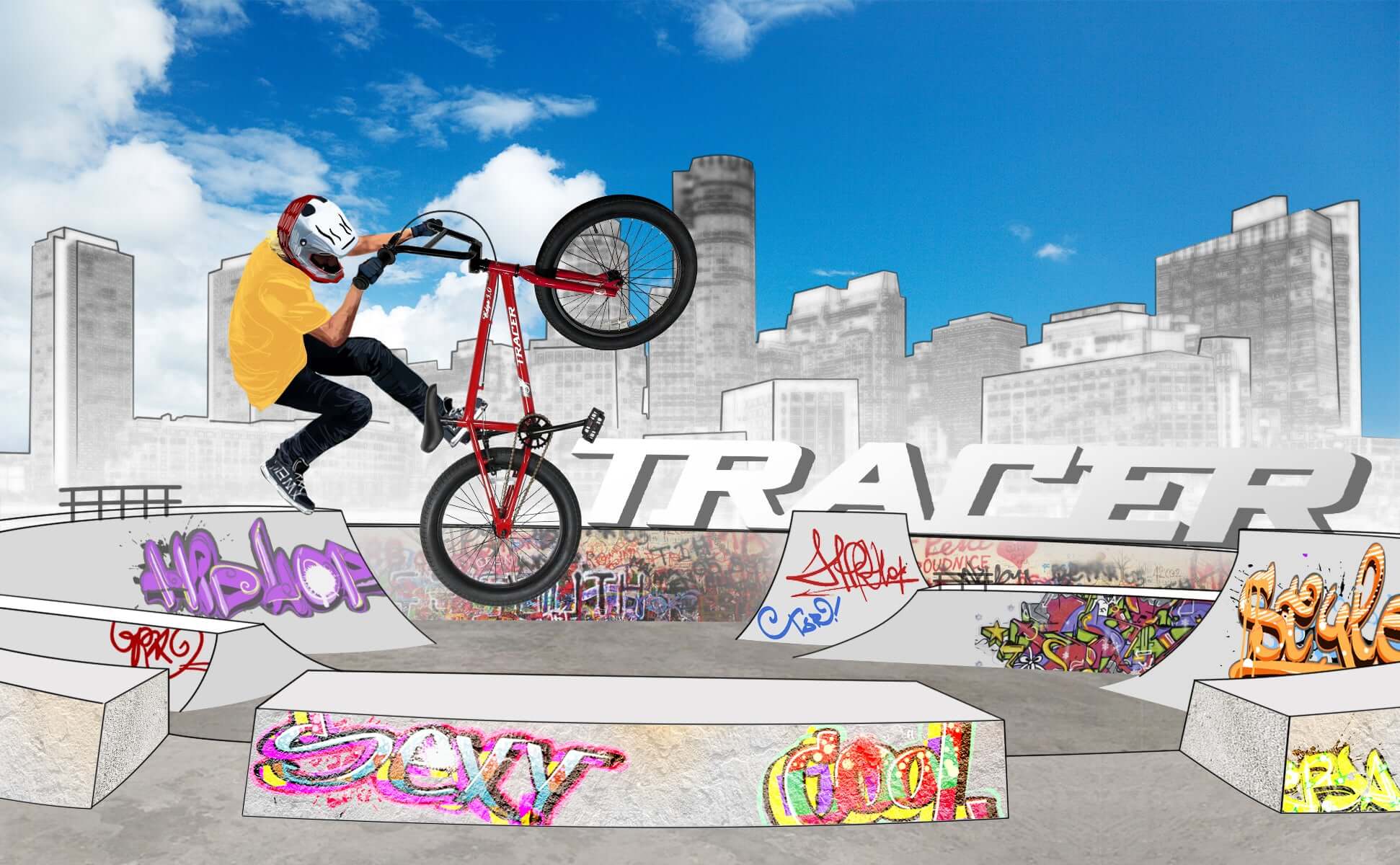Tracer Edge Freestyle beginner/Professional BMX Bike